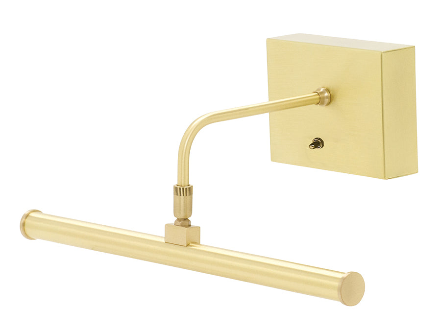 12.5-inch Slim-Line Satin Brass Battery Picture Light
