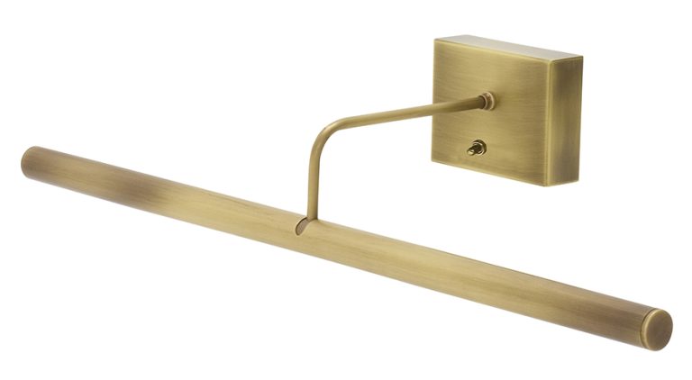 24-inch Slim-Line Antique Brass Battery Picture Light