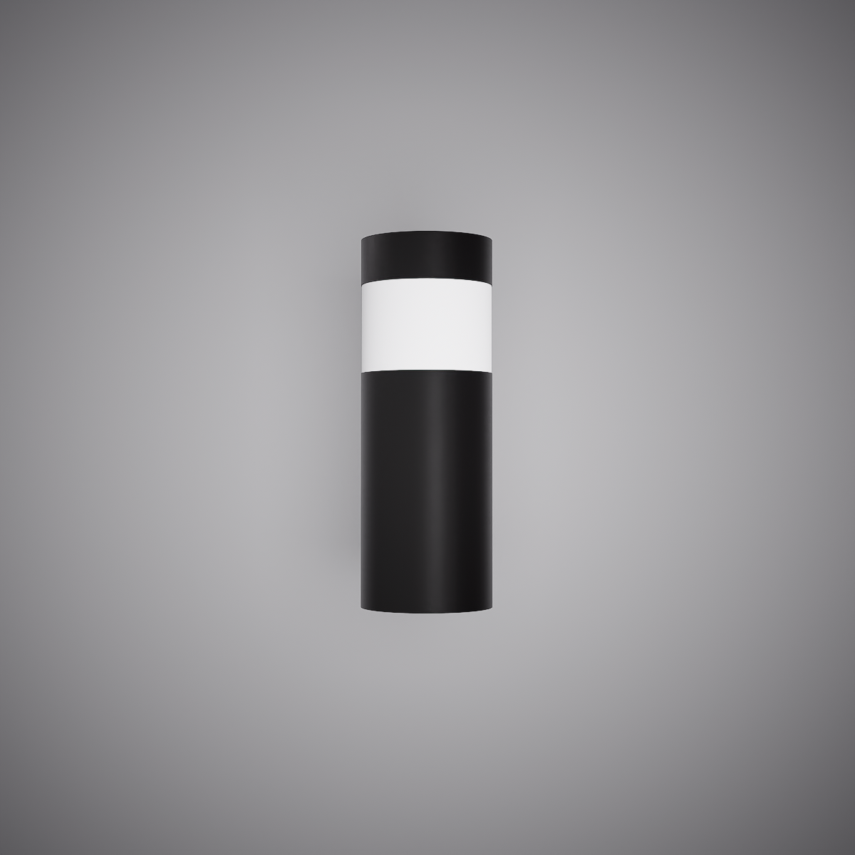 Arctic 18-inch Matte Black Dimmable LED Bollard Light with Frosted White Lens