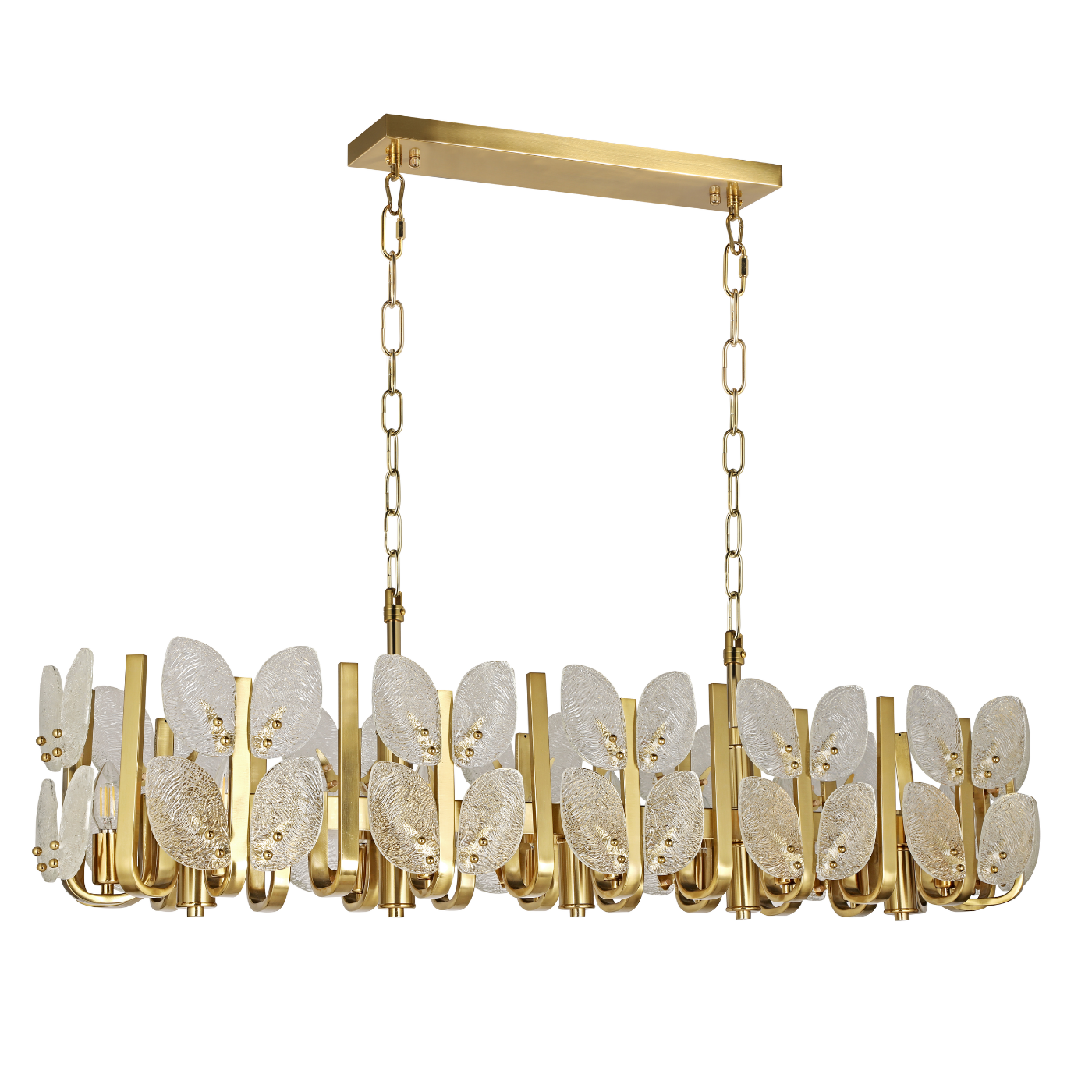 Brass Tax 12 Light Linear Chandelier