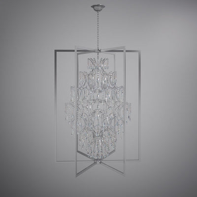Amare 12-Light 36-in Polished Chrome Chandelier Dimmable 480W