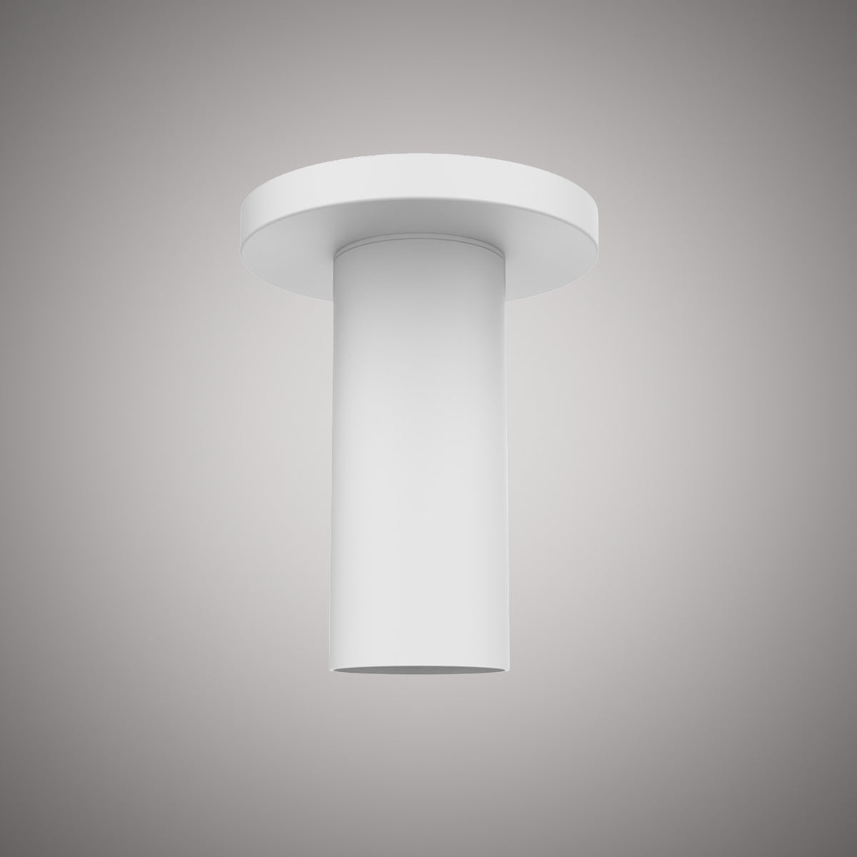 1 Lights Sleek Flush Mount Matte White Dimmable 50W