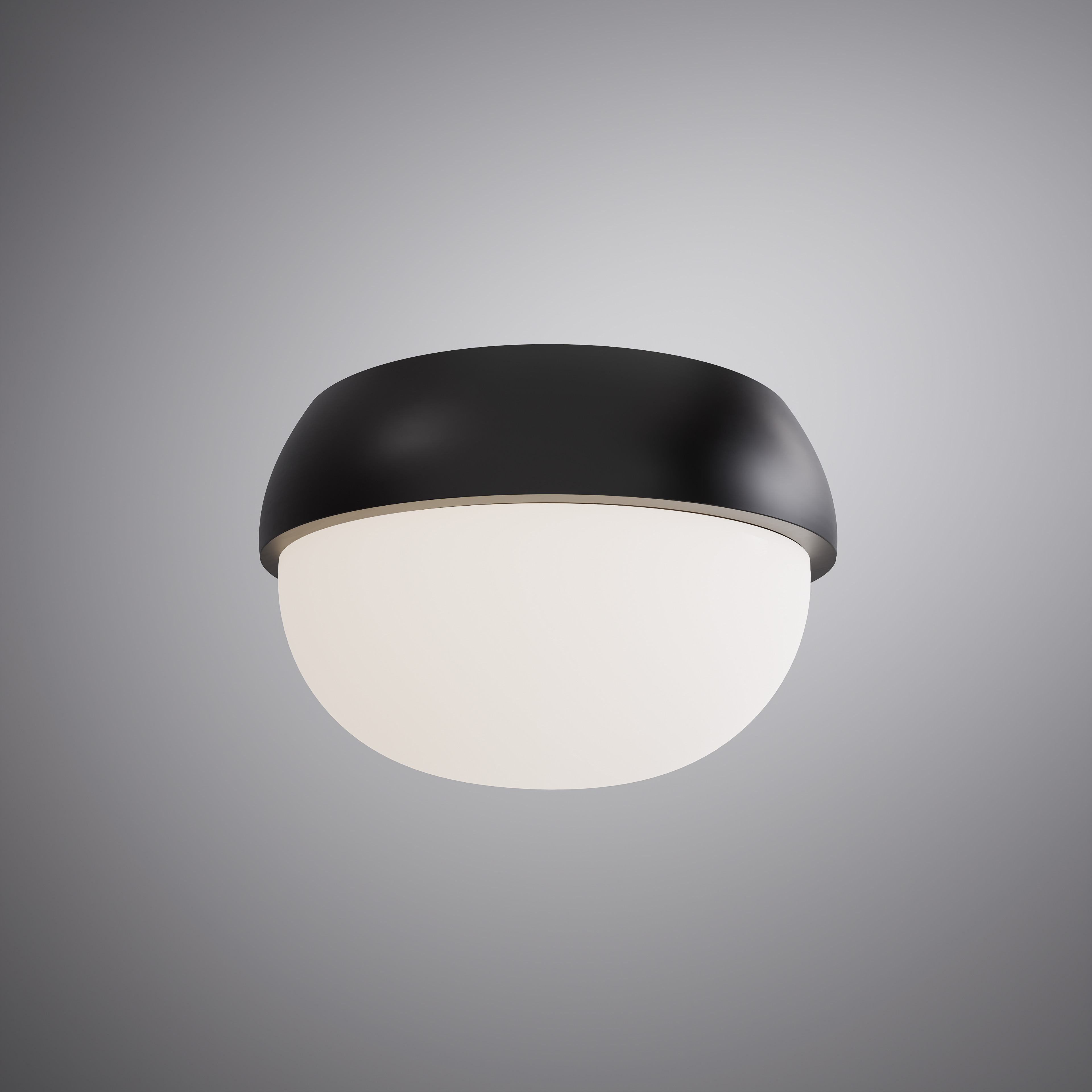 Croma LED Flush mount Matte Black Dimmable 5W
