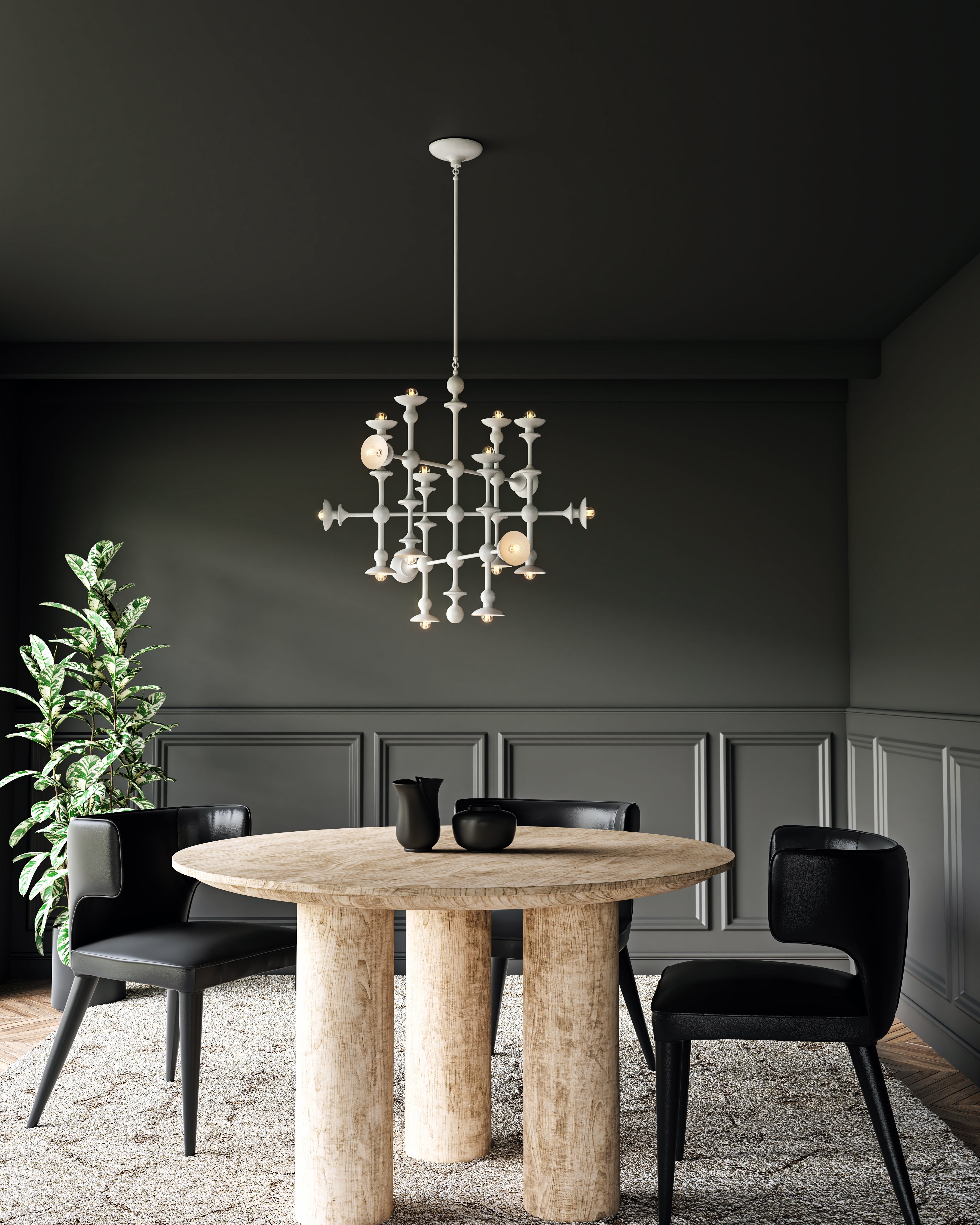 Cadence 29-in Steel Chandelier