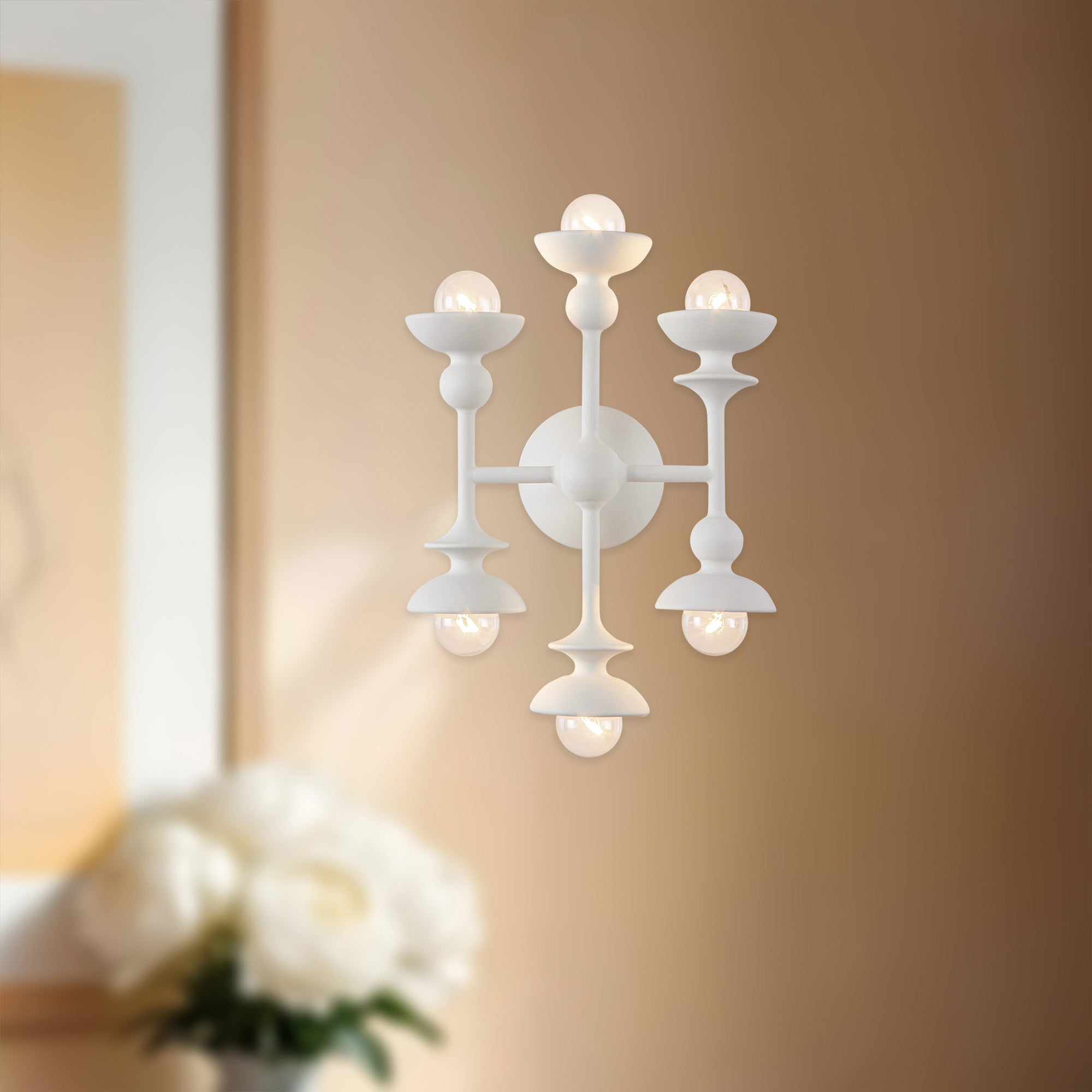Cadence 11-in 6 Lights Steel Vanity Light