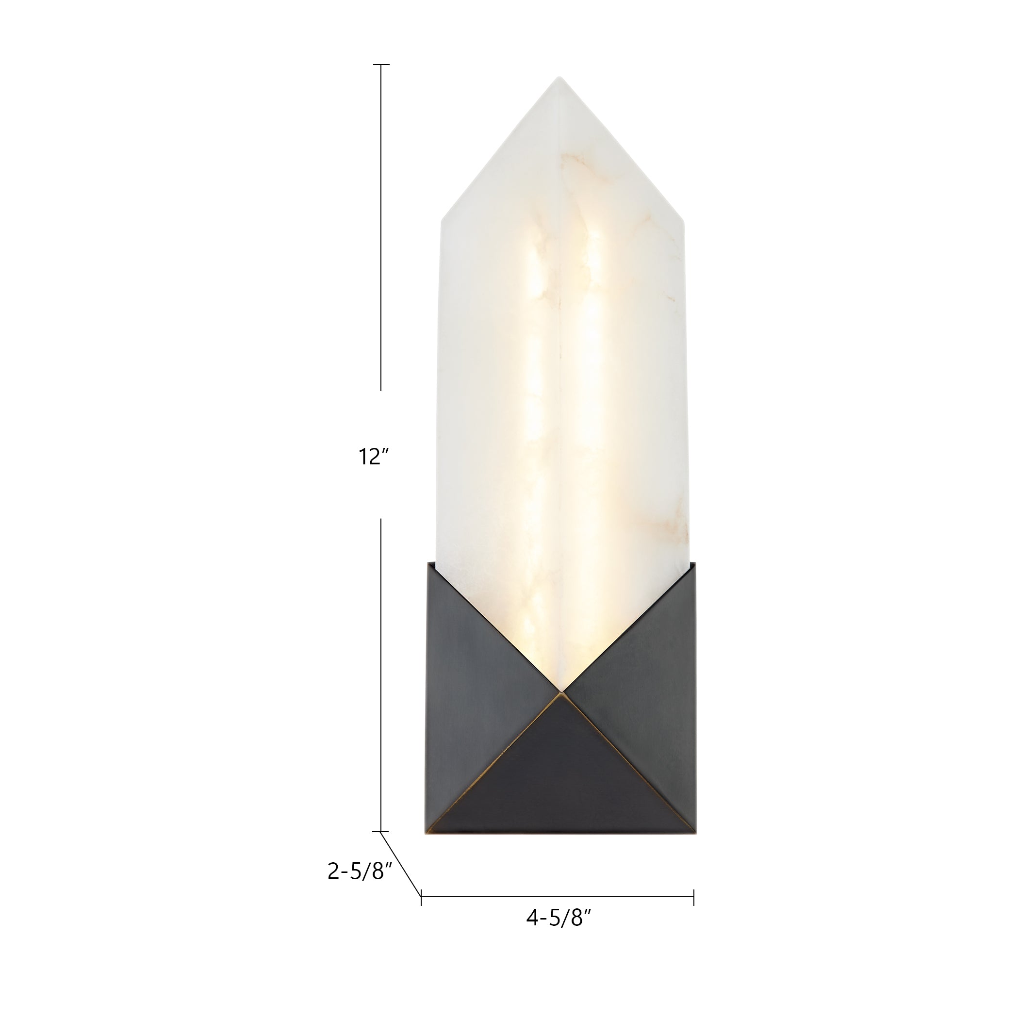 Caesar 12-in Steel Vanity Light