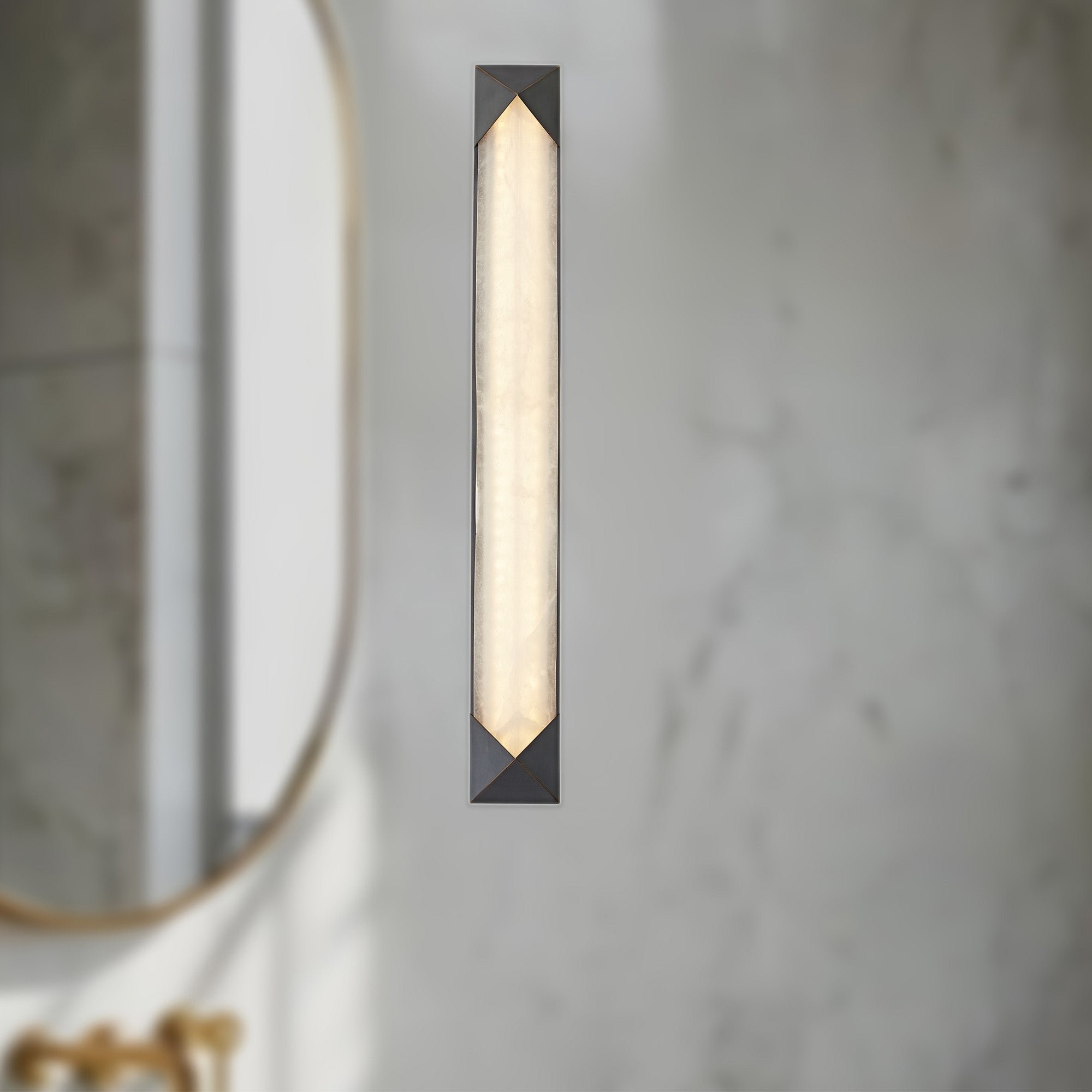 Caesar 25-in Steel Vanity Light