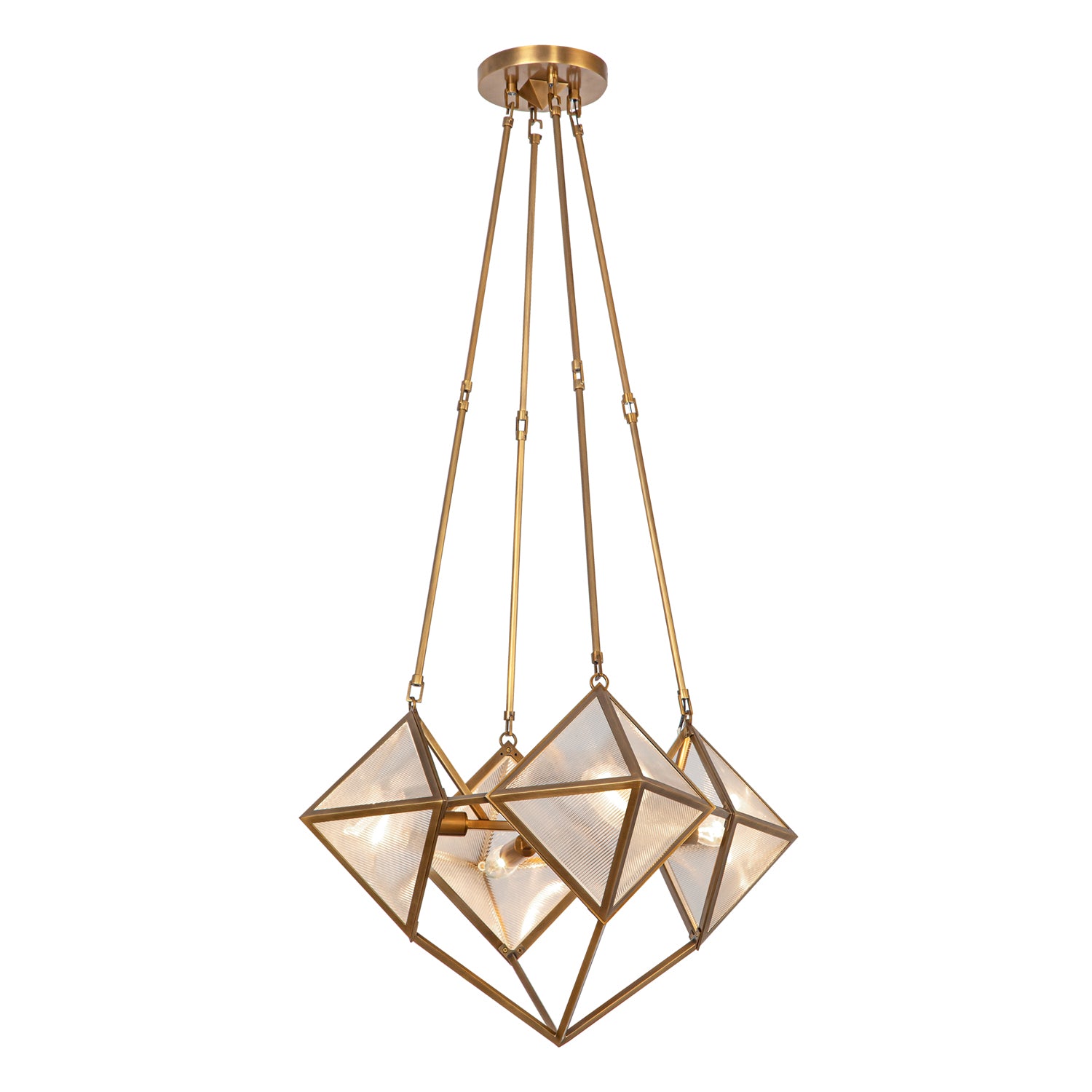 Cairo 21-in Steel Chandelier