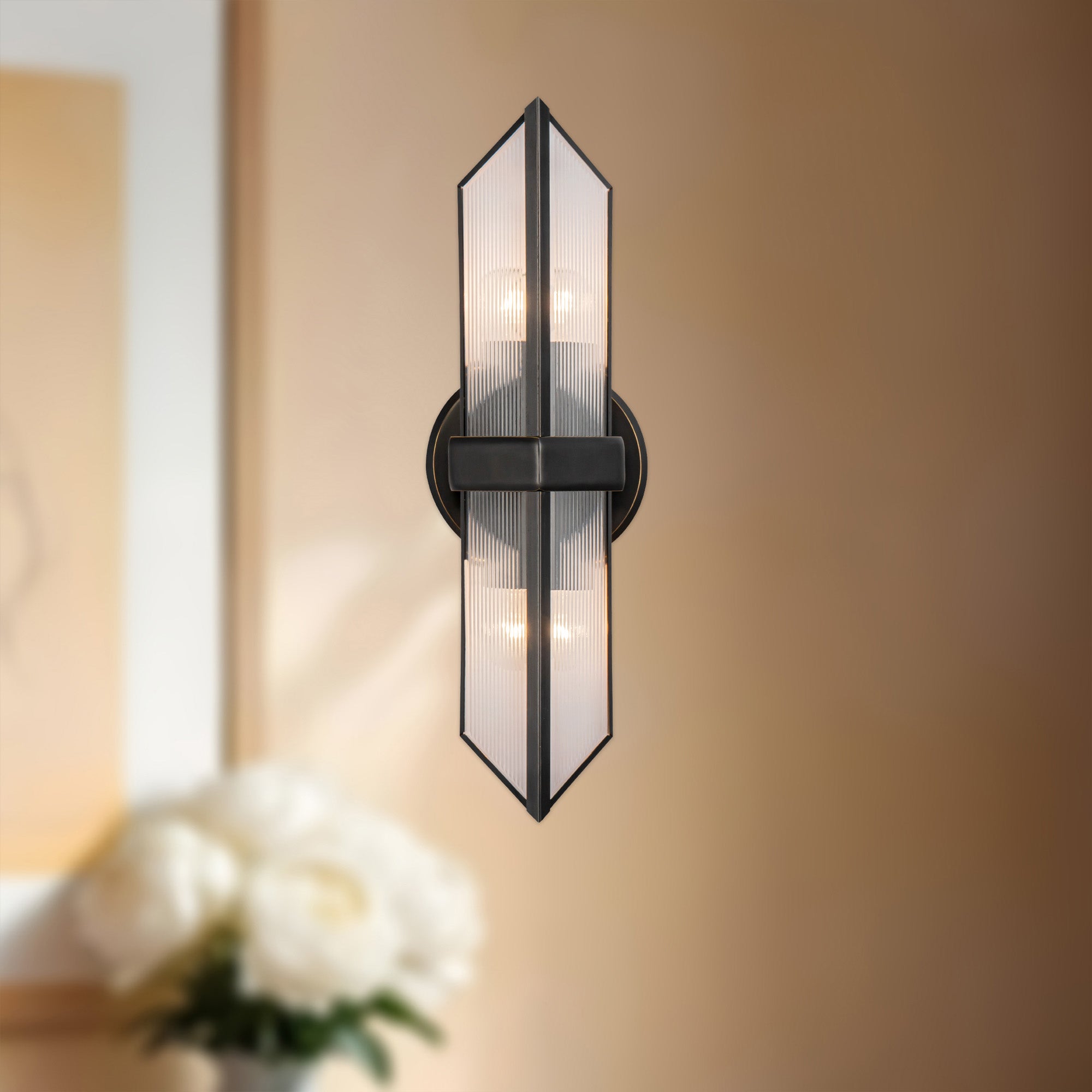 Cairo 15-in Steel Vanity Light