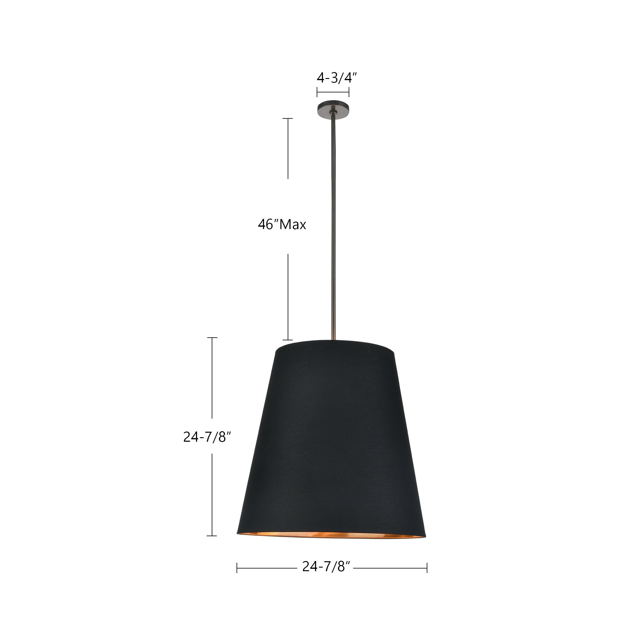Calor 25-in Steel Pendant