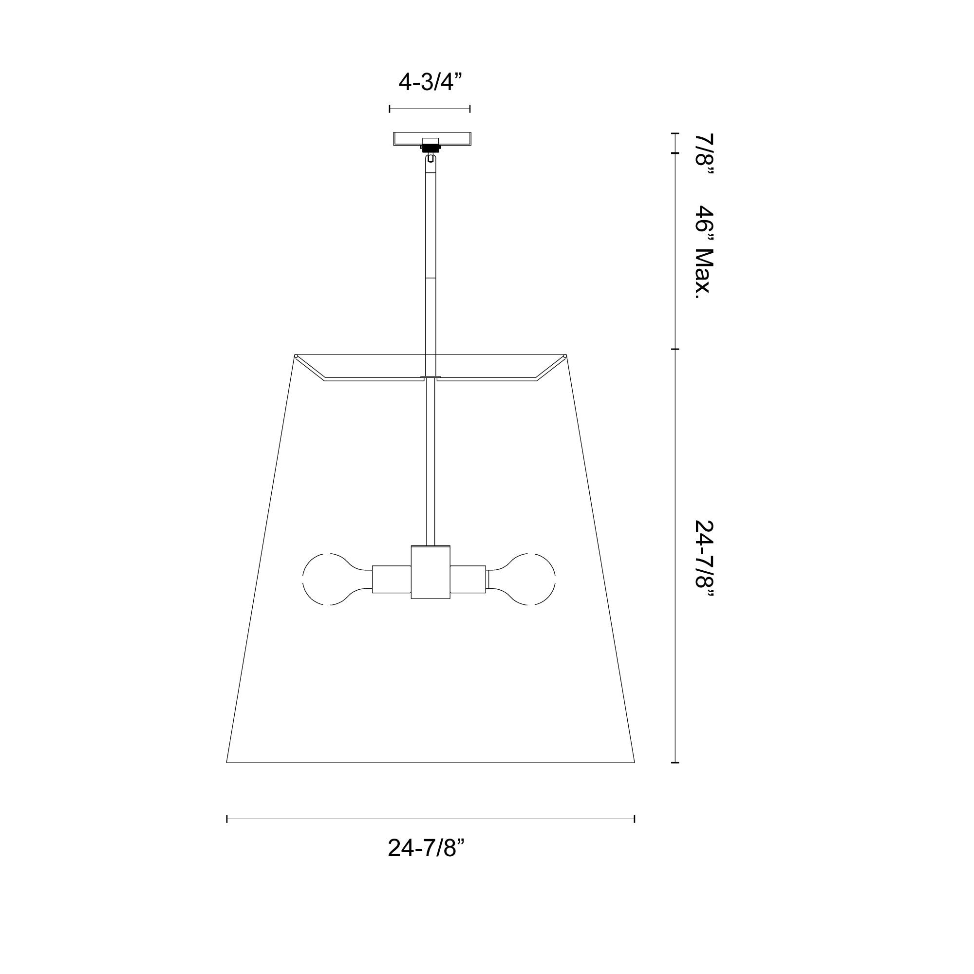 Calor 25-in Steel Pendant