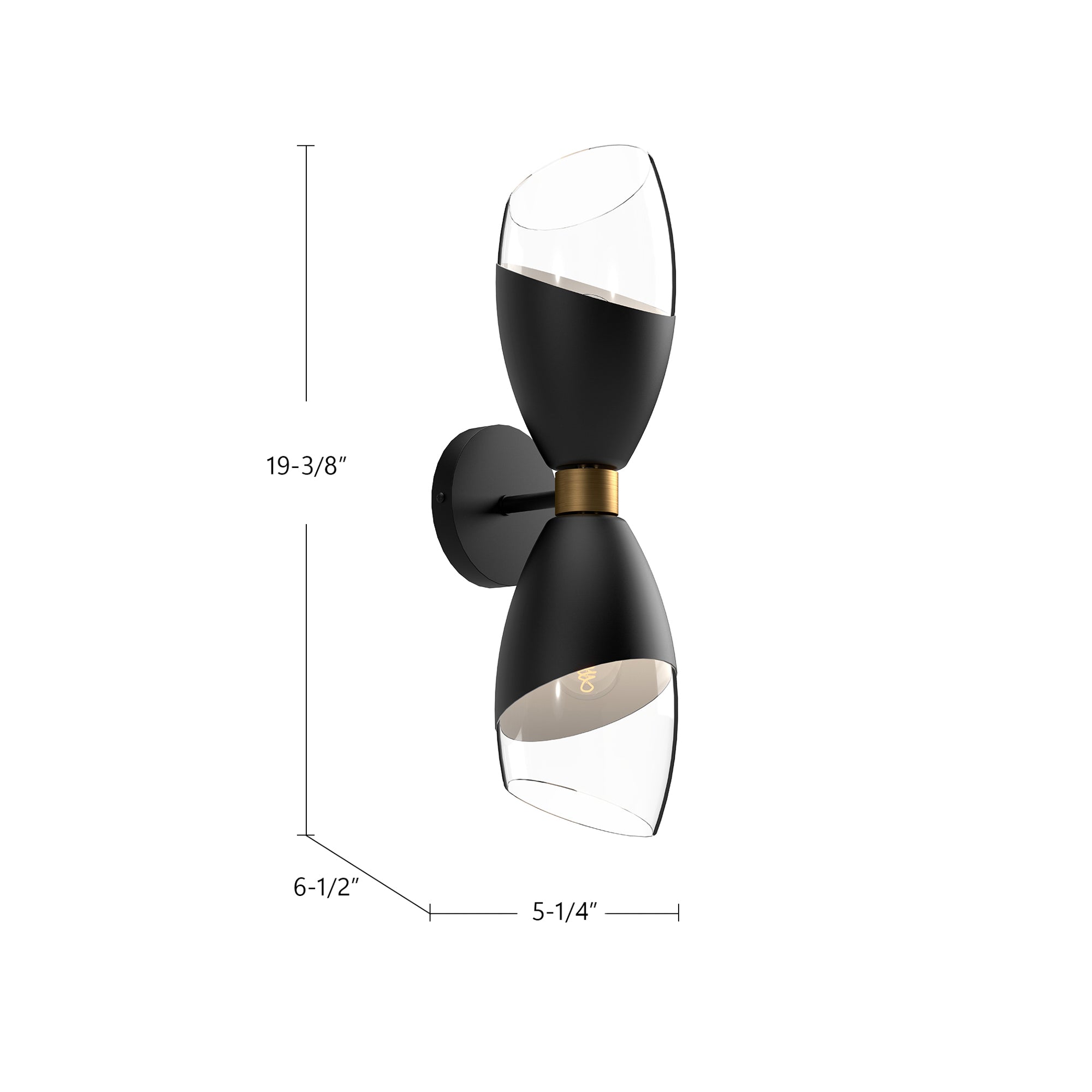 Capri 5-in 2 Lights Steel Vanity Light