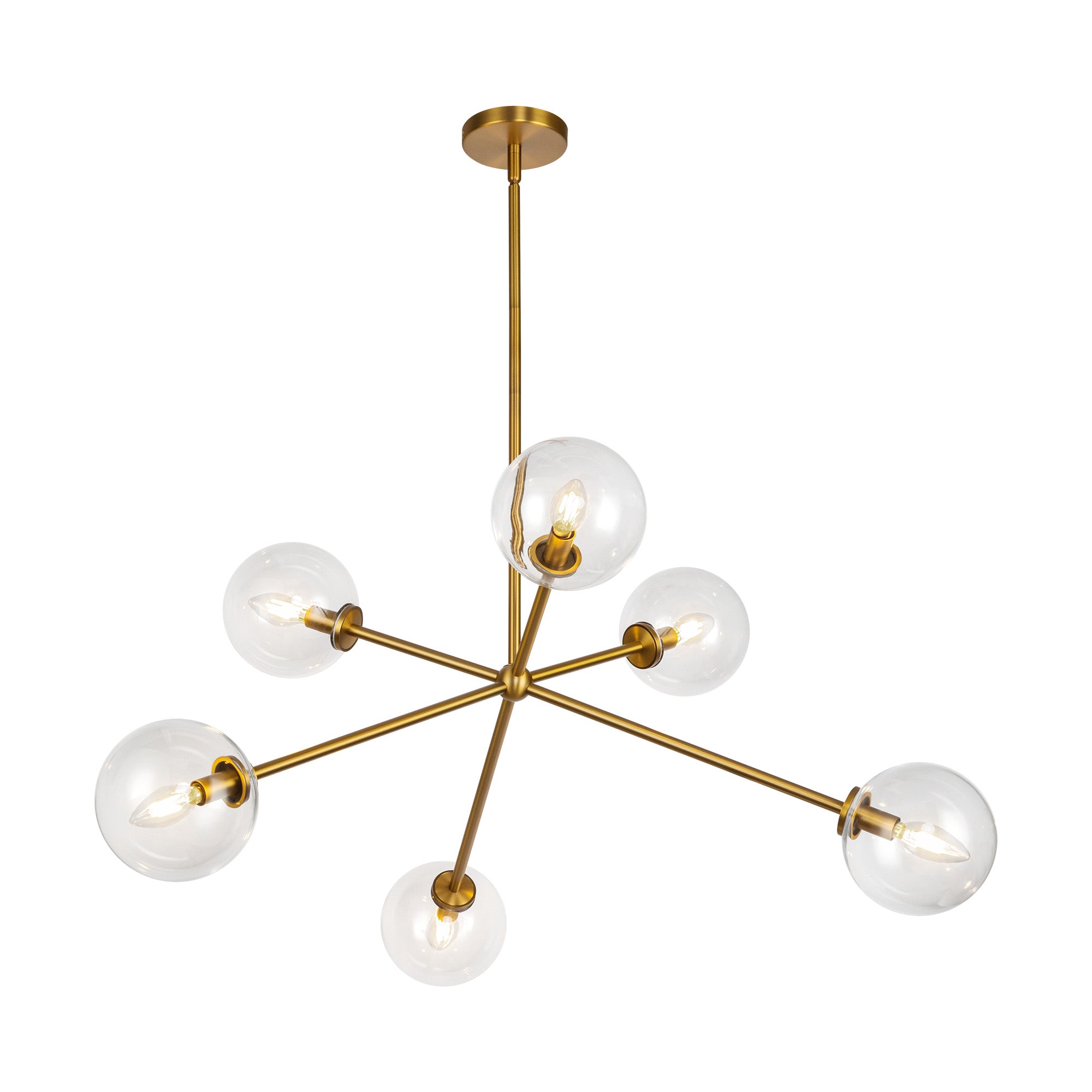 Cassia 40-in Steel Chandelier