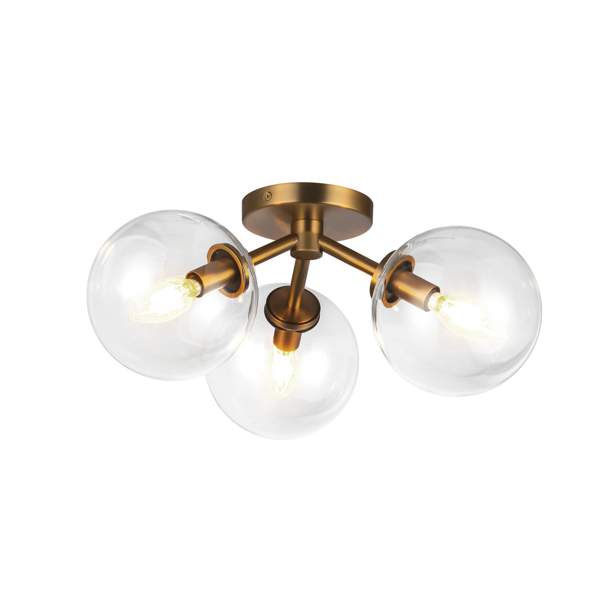 Cassia 17-in Steel Semi-Flush Mount