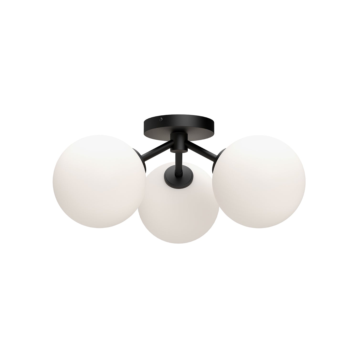 Cassia 17-in Steel Semi-Flush Mount