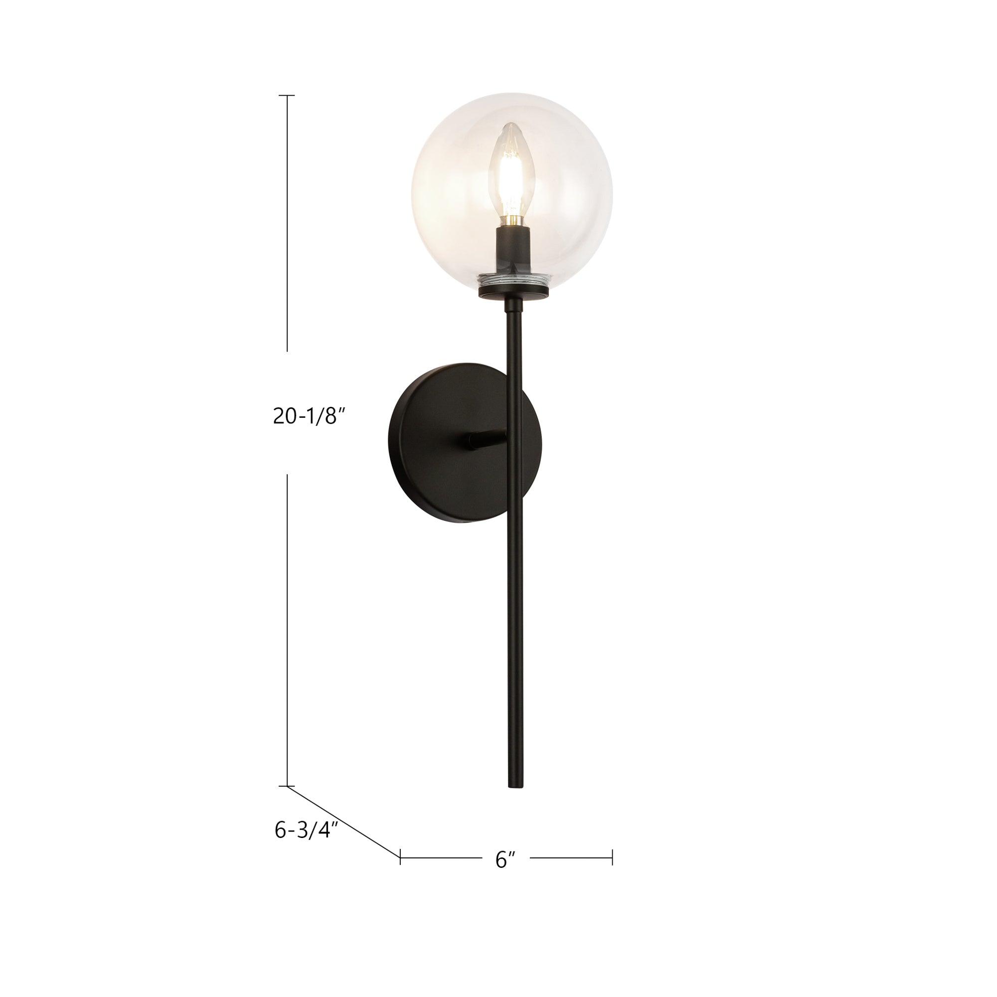 Cassia 20-in 1 Light Steel Vanity Light