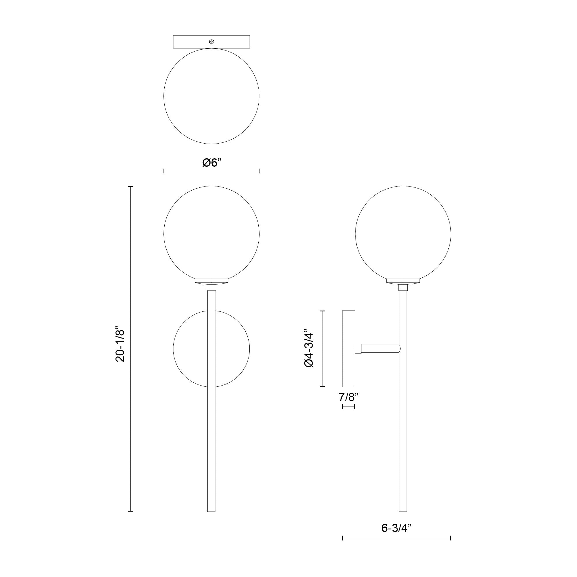 Cassia 20-in 1 Light Steel Vanity Light