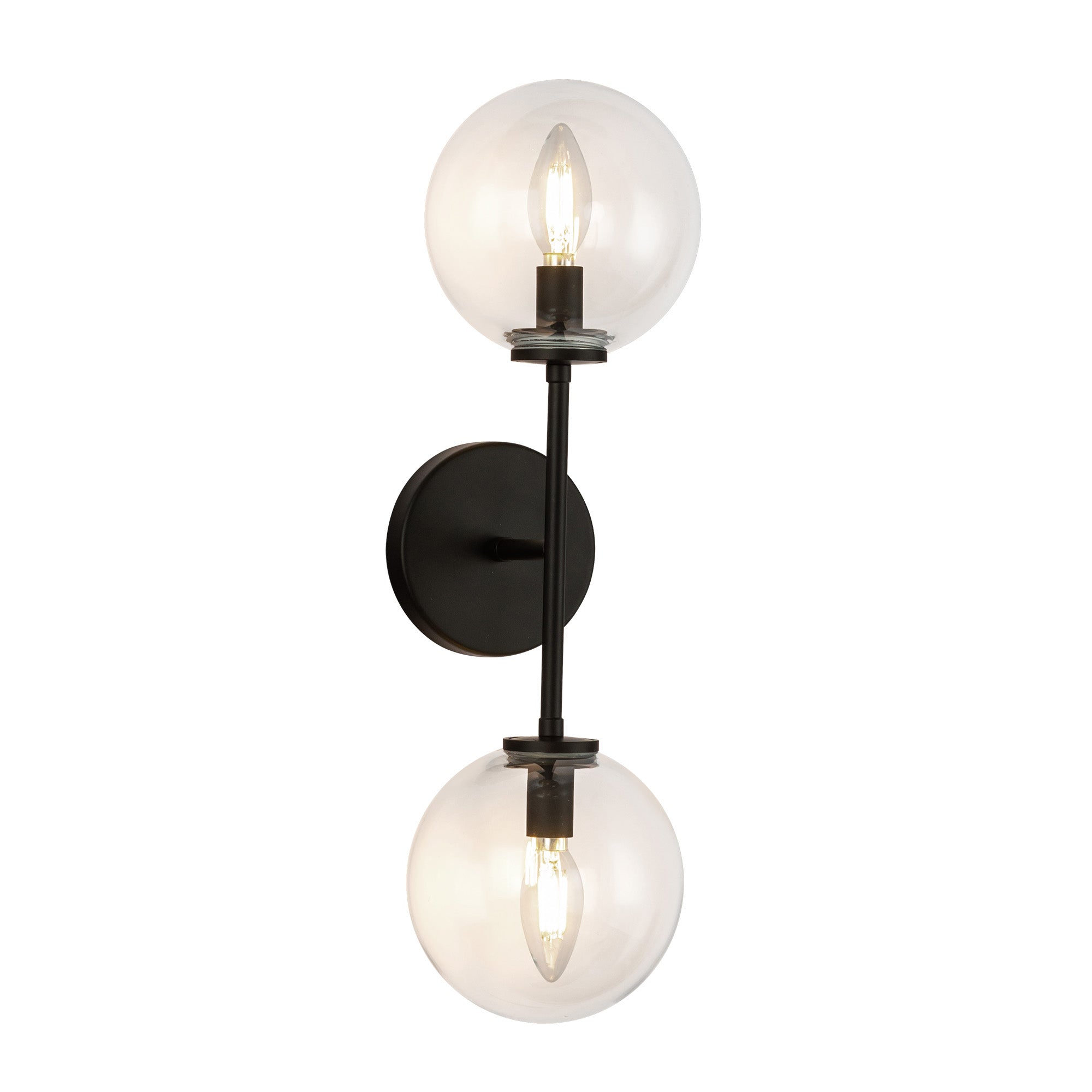 Cassia 20-in 2 Light Steel Vanity Light