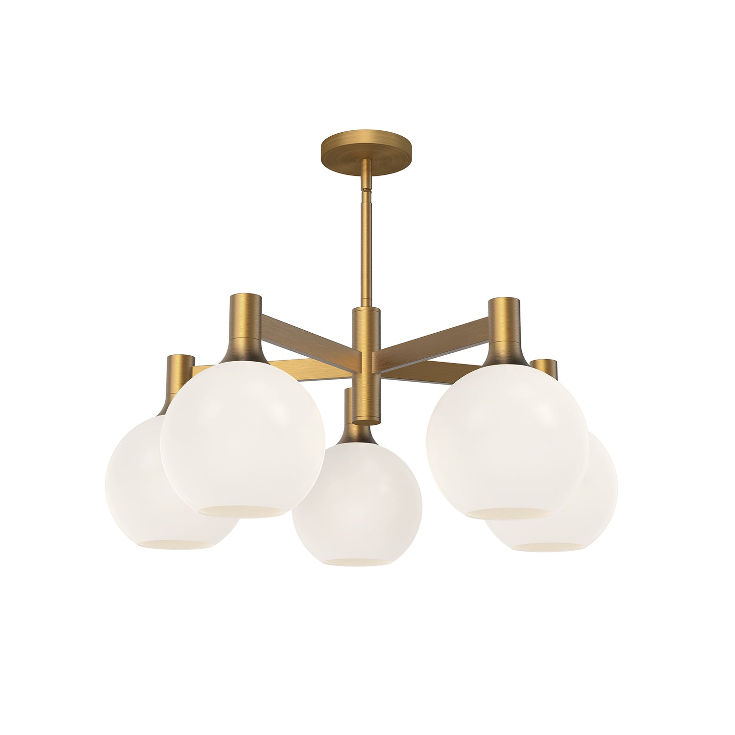 Castilla 29-in 5 Lights Steel Chandelier