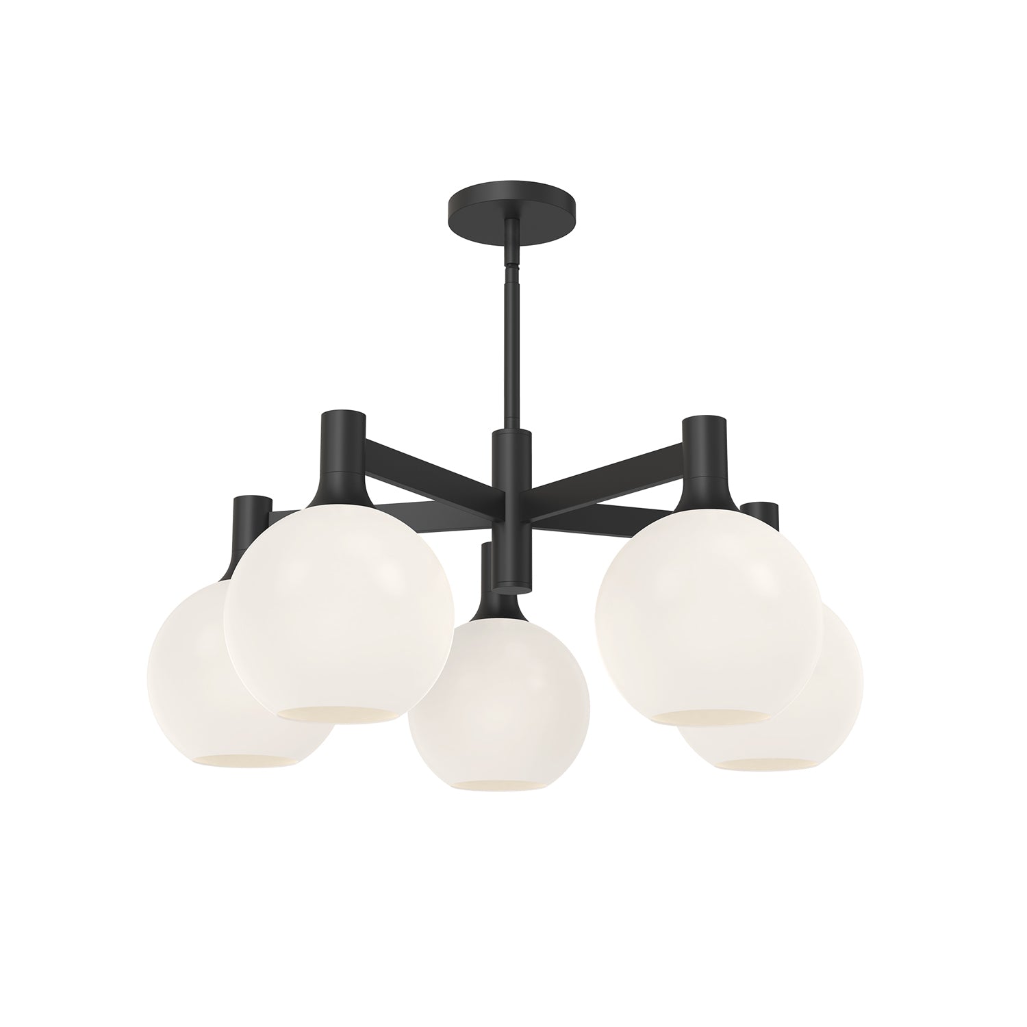 Castilla 29-in 5 Lights Steel Chandelier