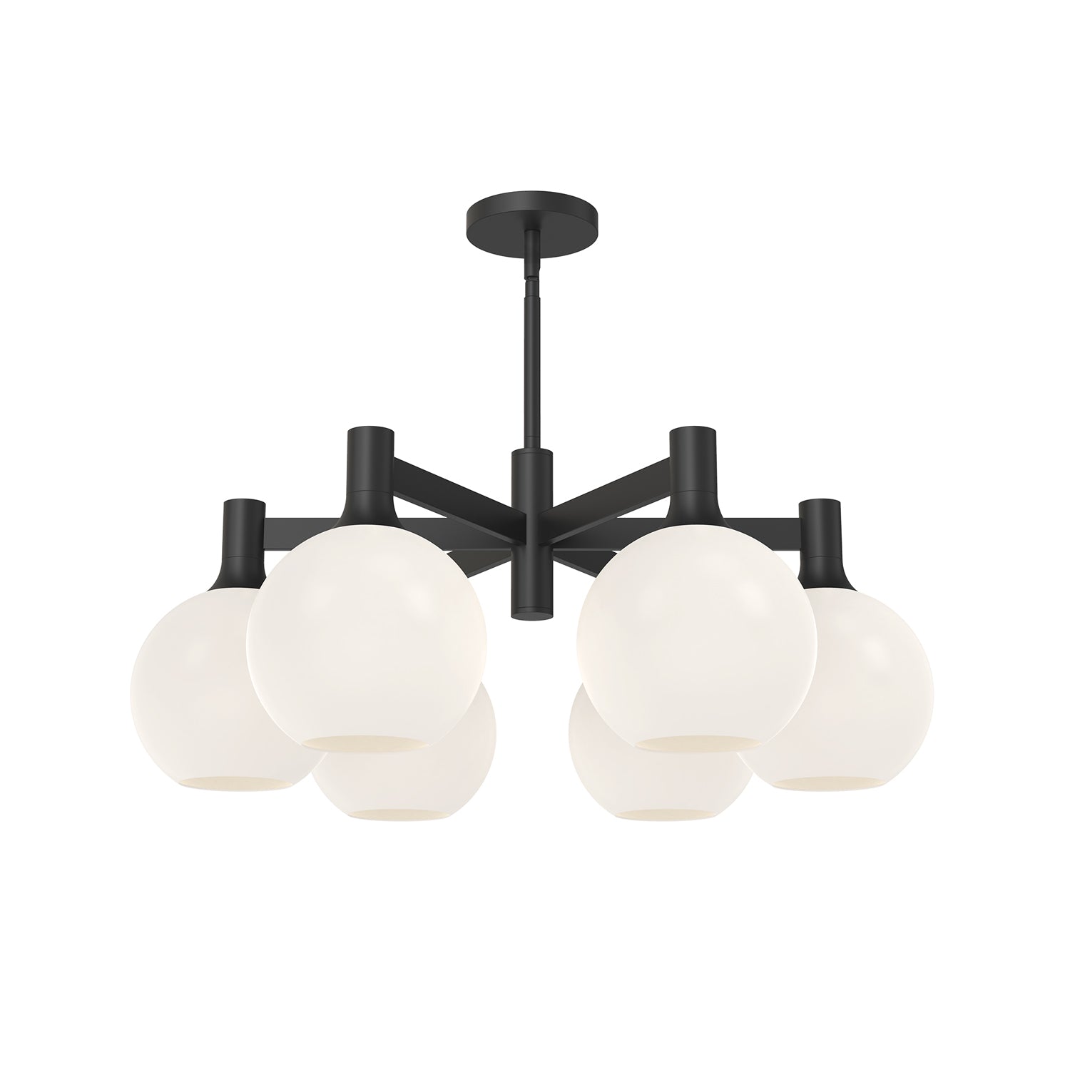 Castilla 29-in 6 Lights Steel Chandelier