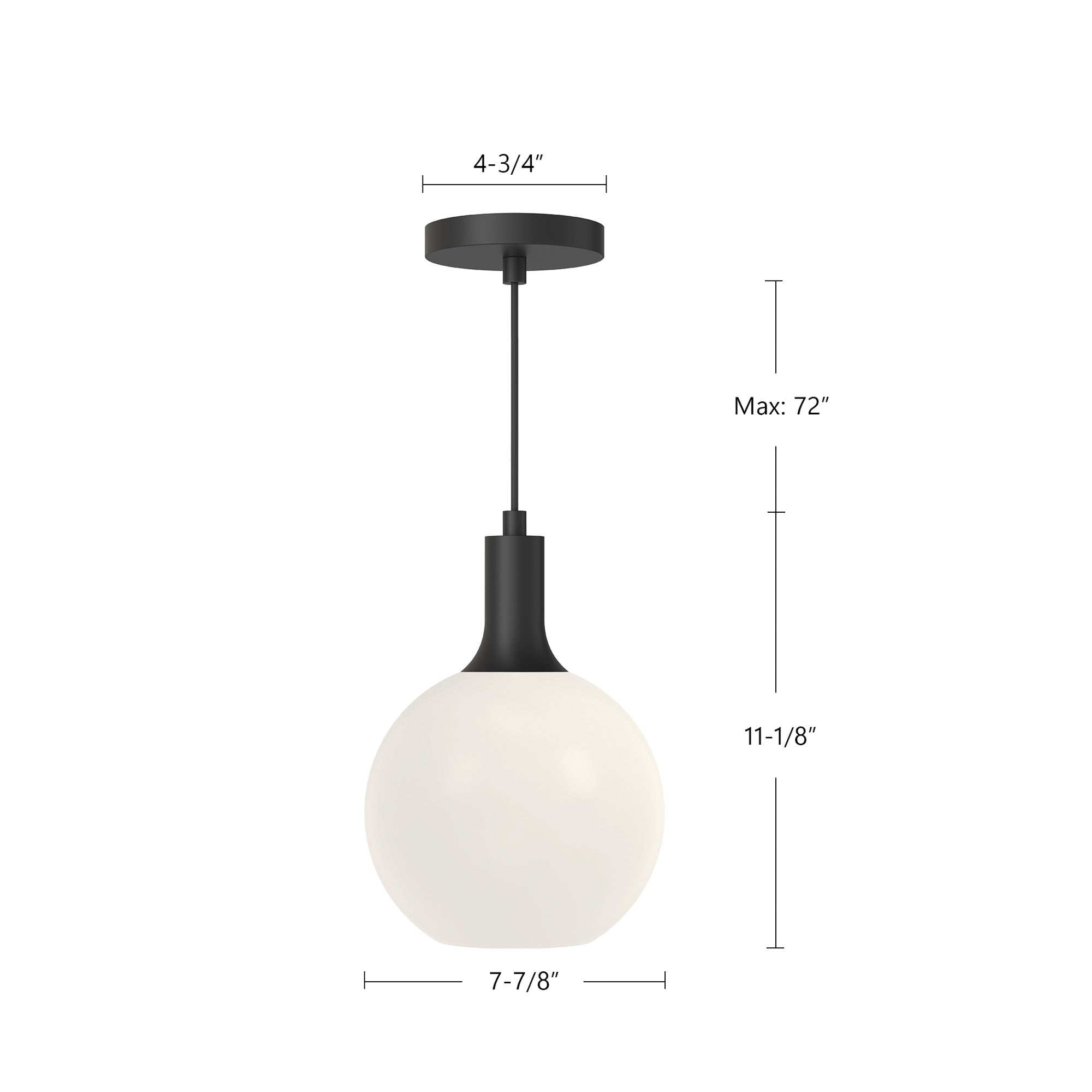 Castilla 8-in Steel Pendant