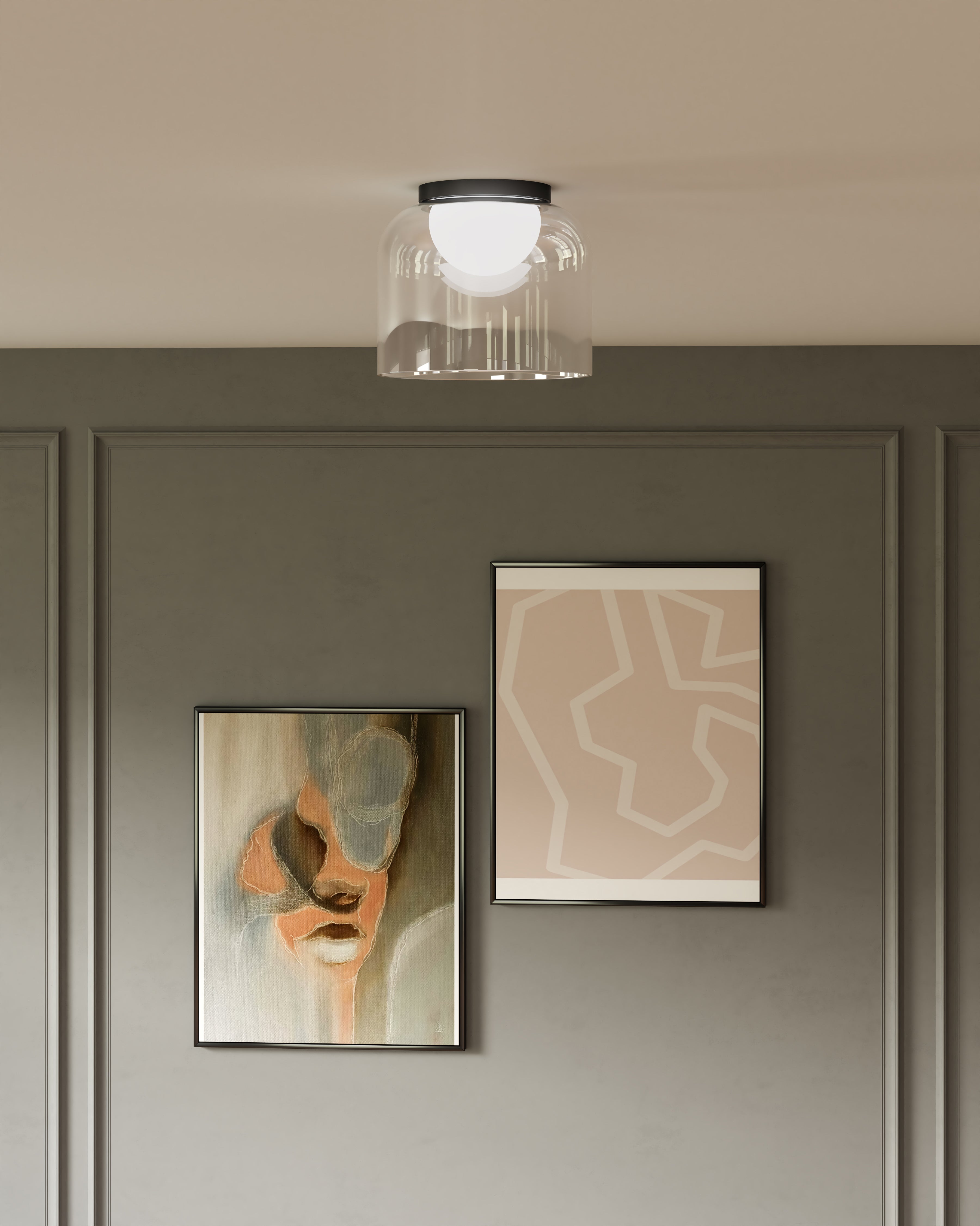Cedar 8-in Aluminum Flush Mount