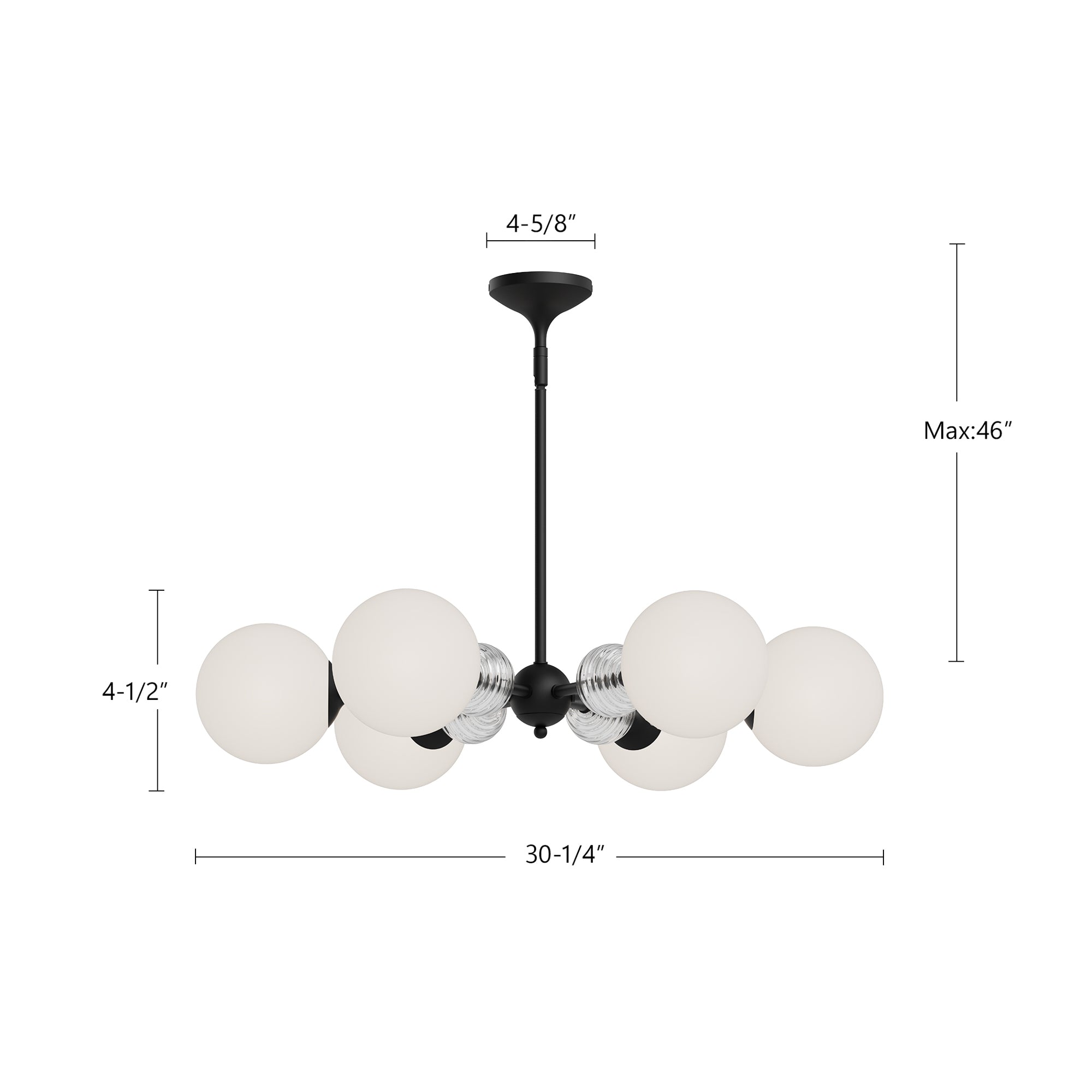 Celia 30-in Steel Chandelier