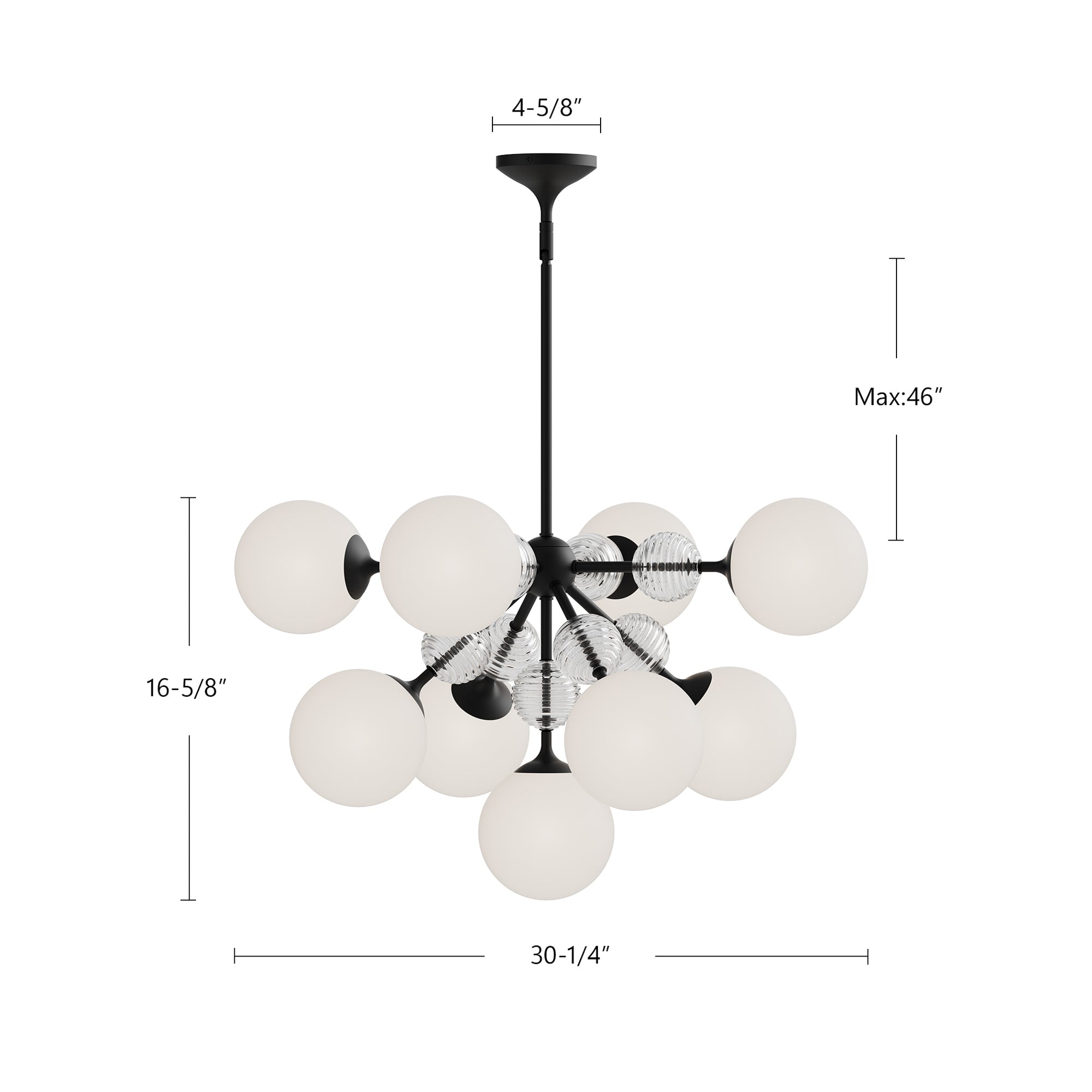 Celia 31-in Steel Chandelier