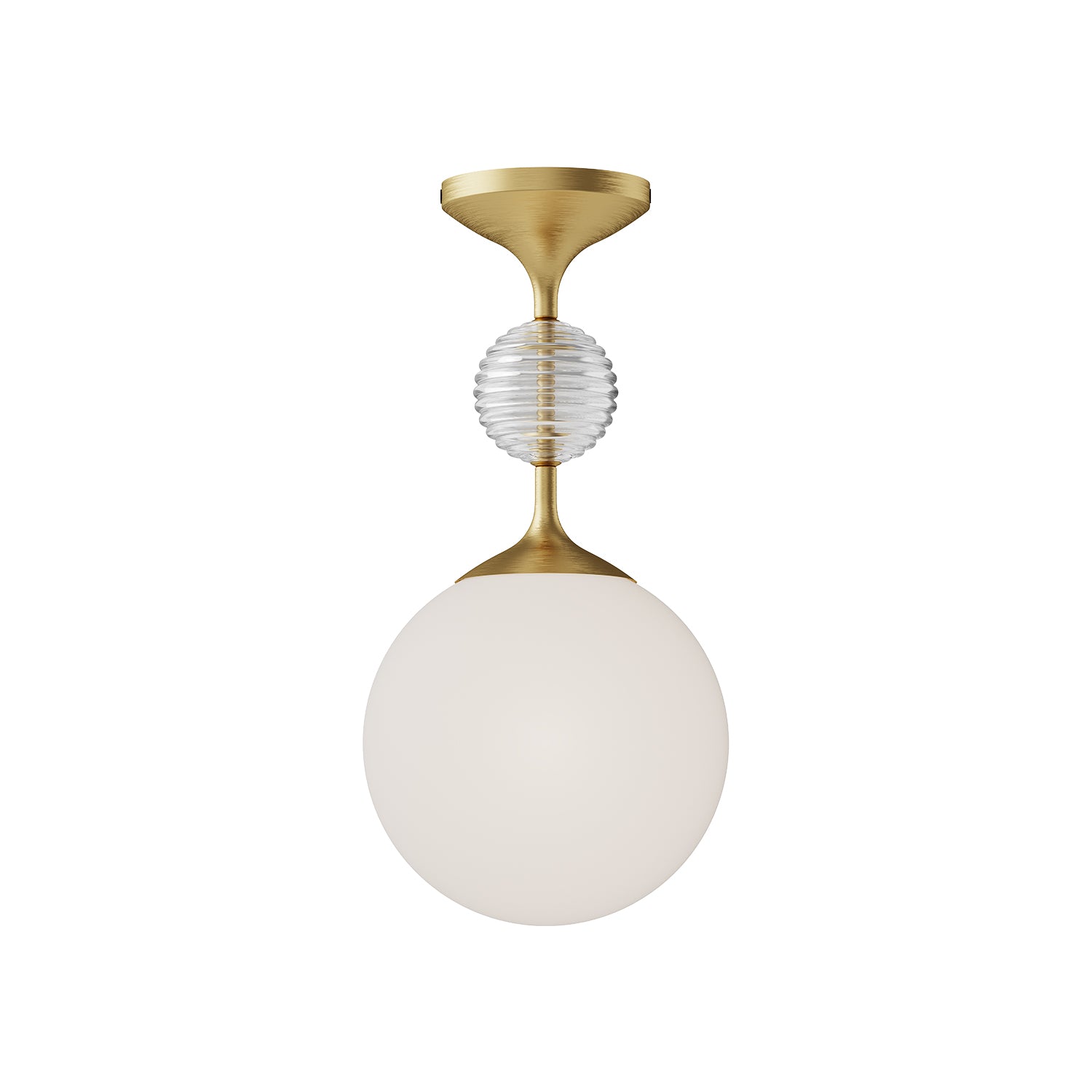 Celia 8-in Steel Semi-Flush Mount
