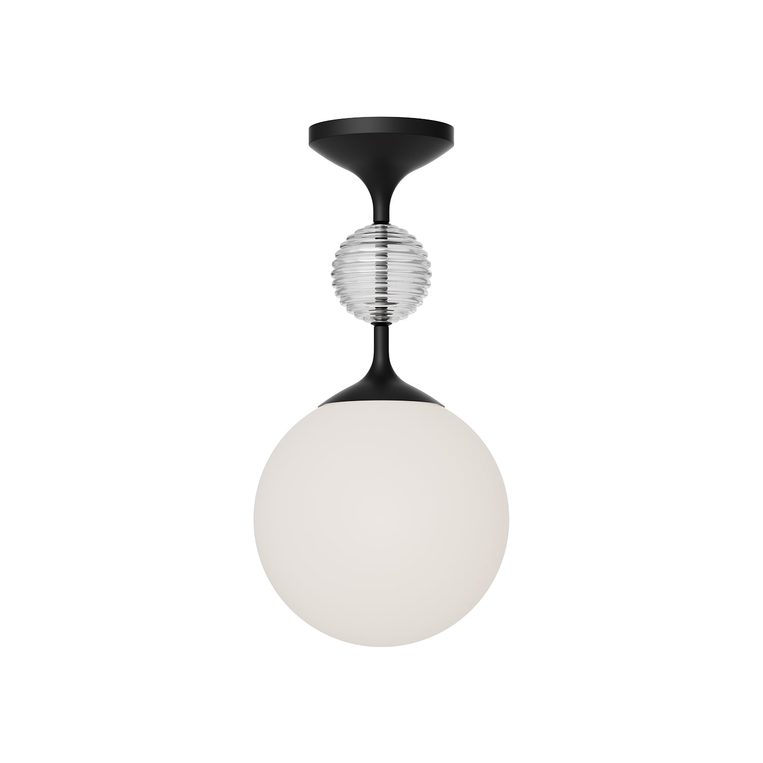 Celia 8-in Steel Semi-Flush Mount