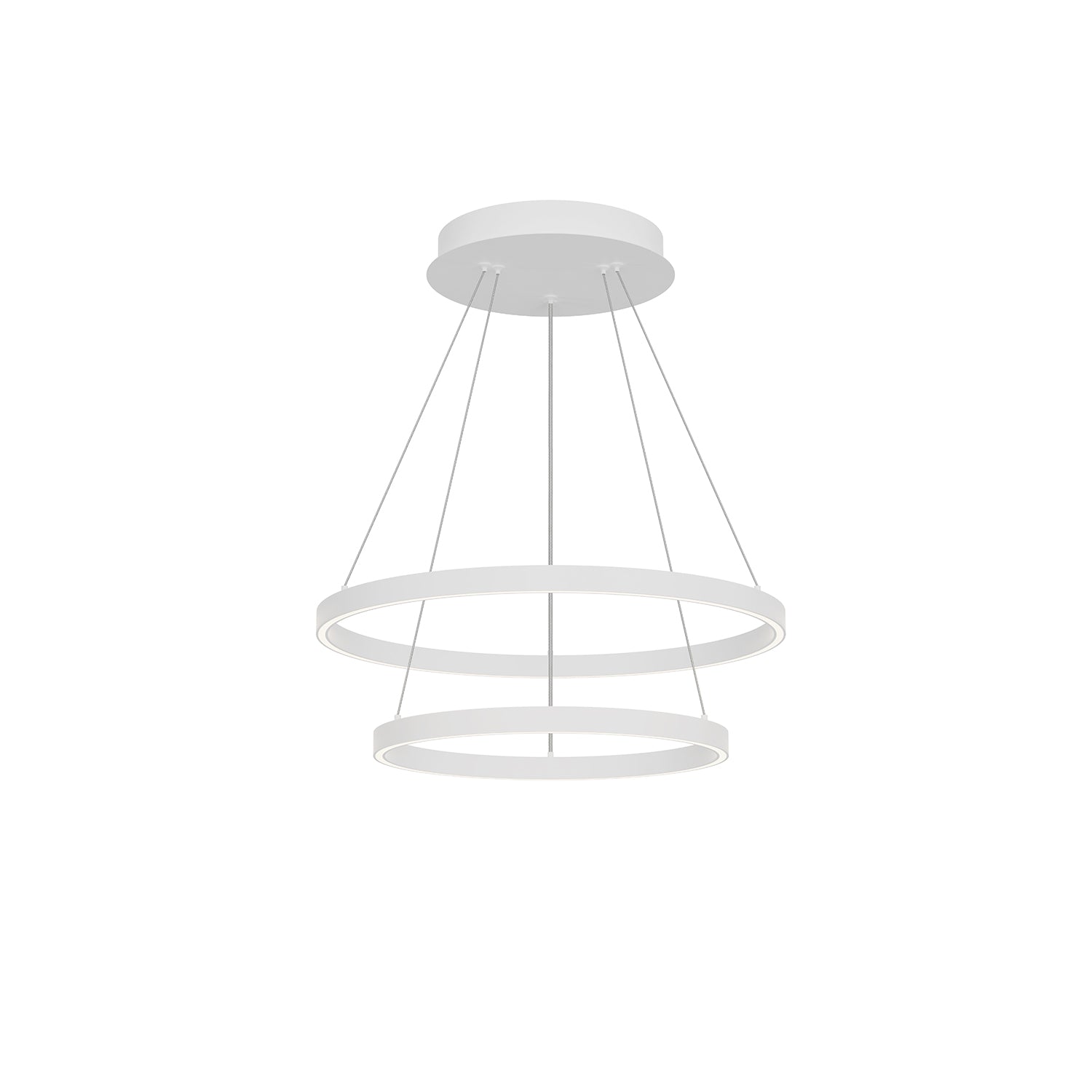 Cerchio 24-in Aluminum Chandelier
