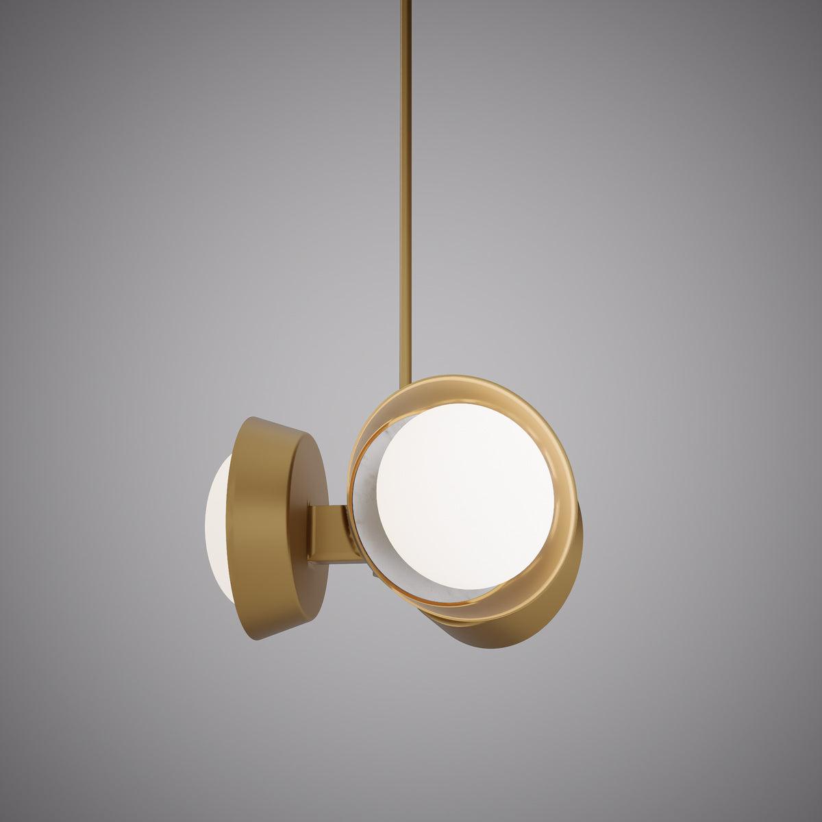 14-inch 3-light Aged Brass Dimmable Chandelier with White Opal Glass