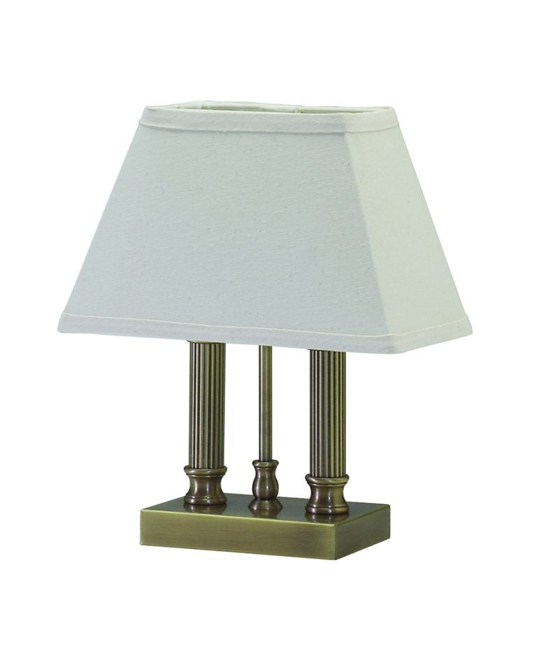 12.5-inch Coach Antique Brass Accent Table Lamp