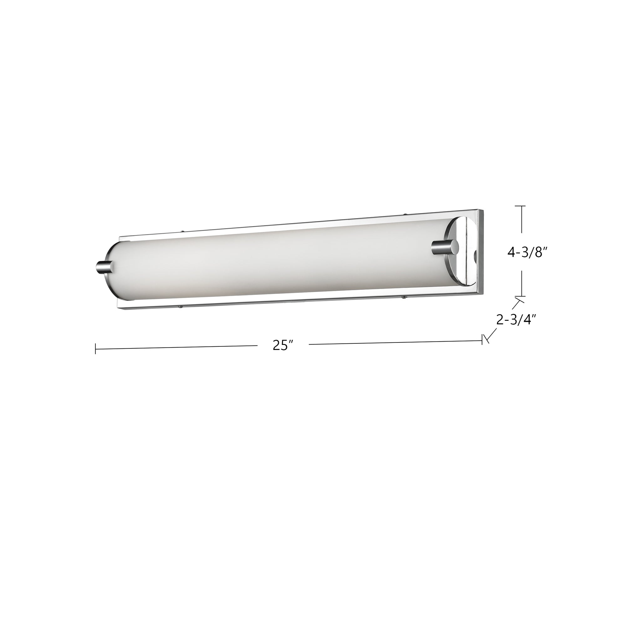 Charlotte 25-in Aluminum Vanity Light