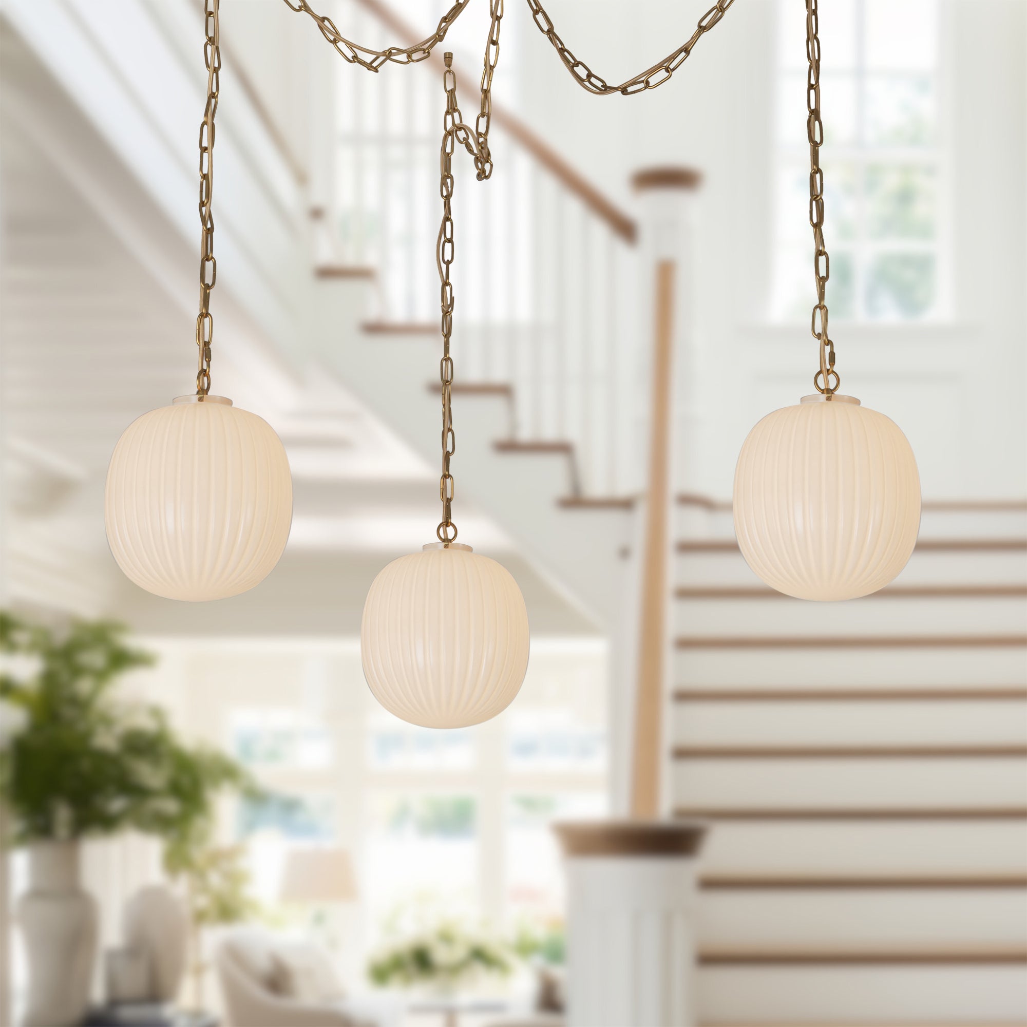 Cherise 12-in 3-Light Socket
