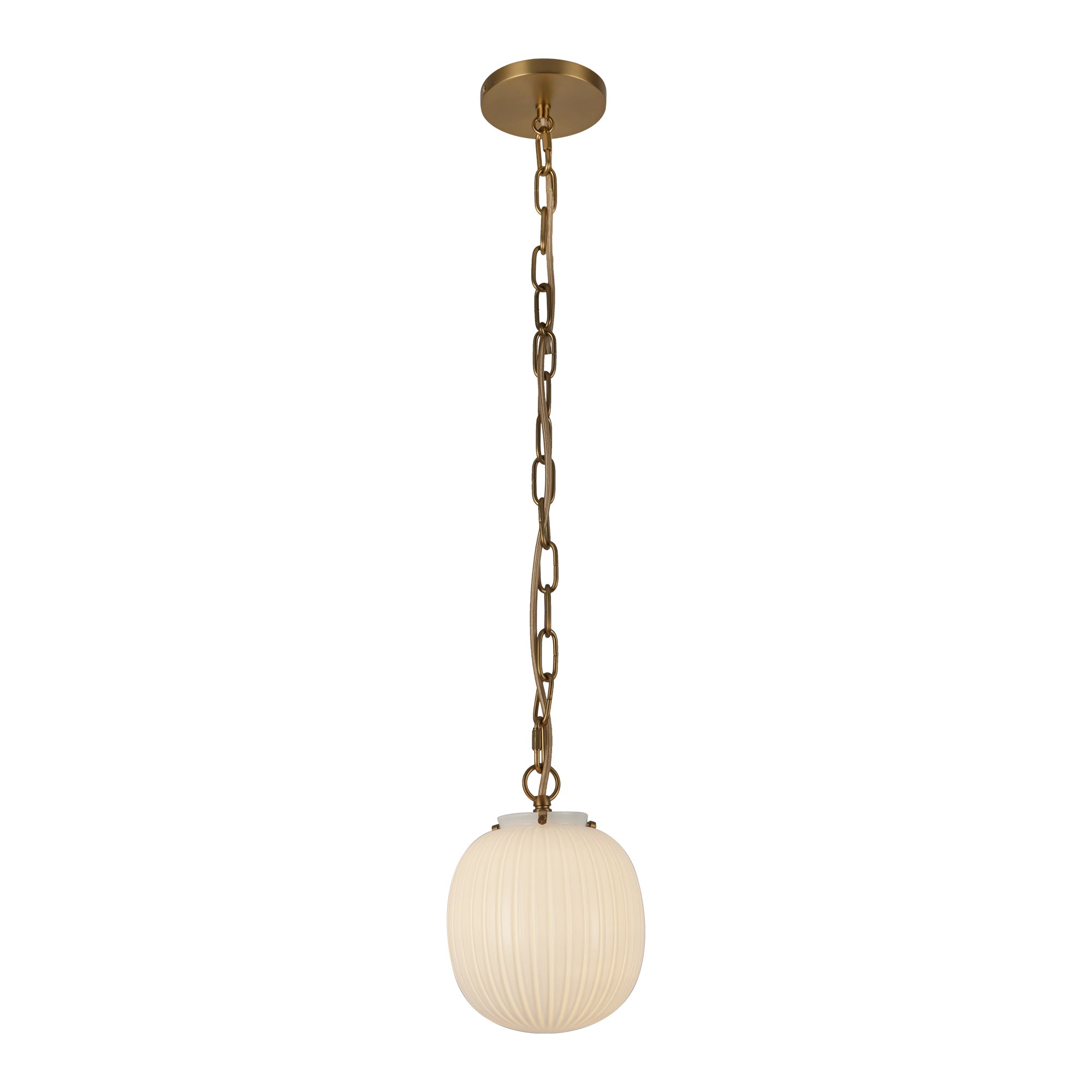 Cherise 7-in Steel Pendant