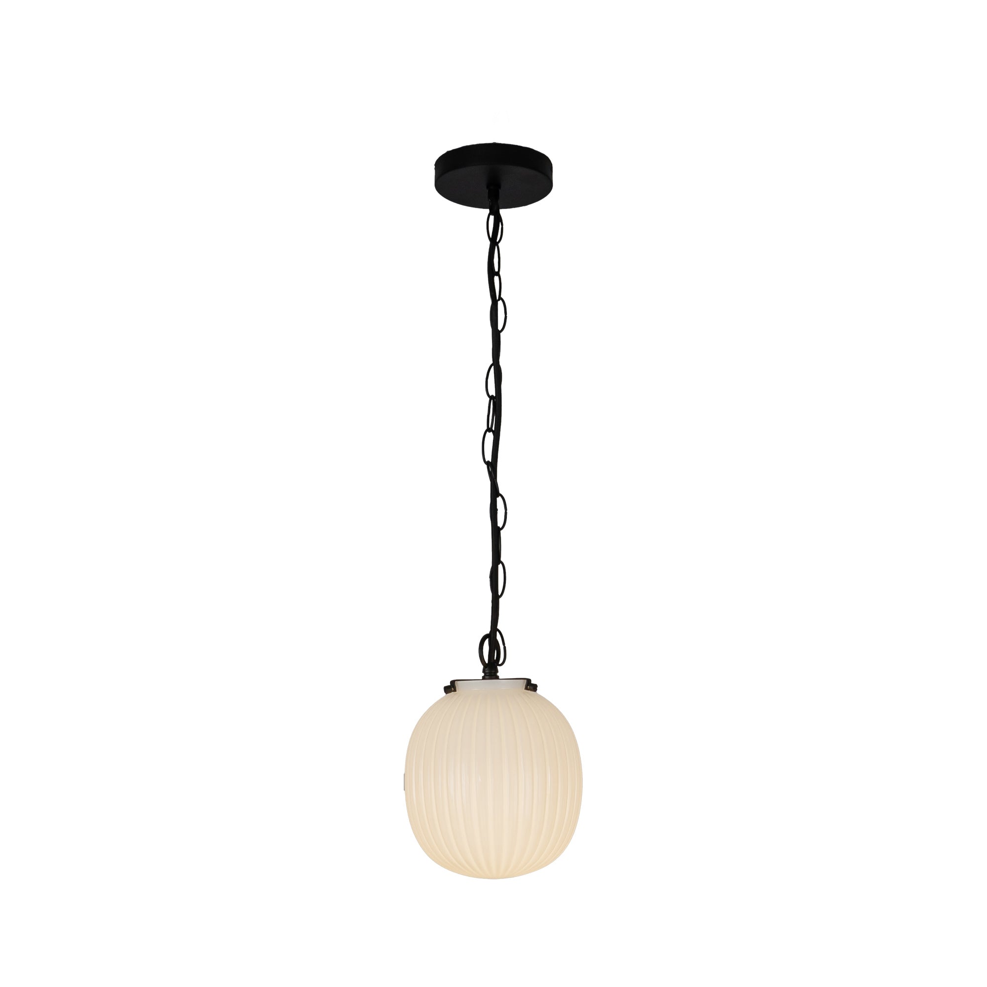 Cherise 7-in Steel Pendant