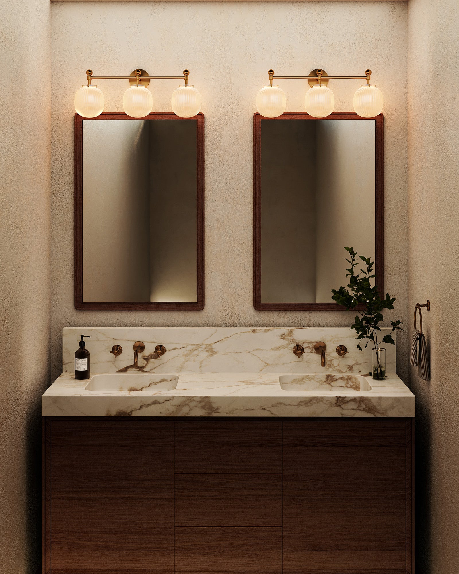 Cherise 29-in Steel Vanity Light