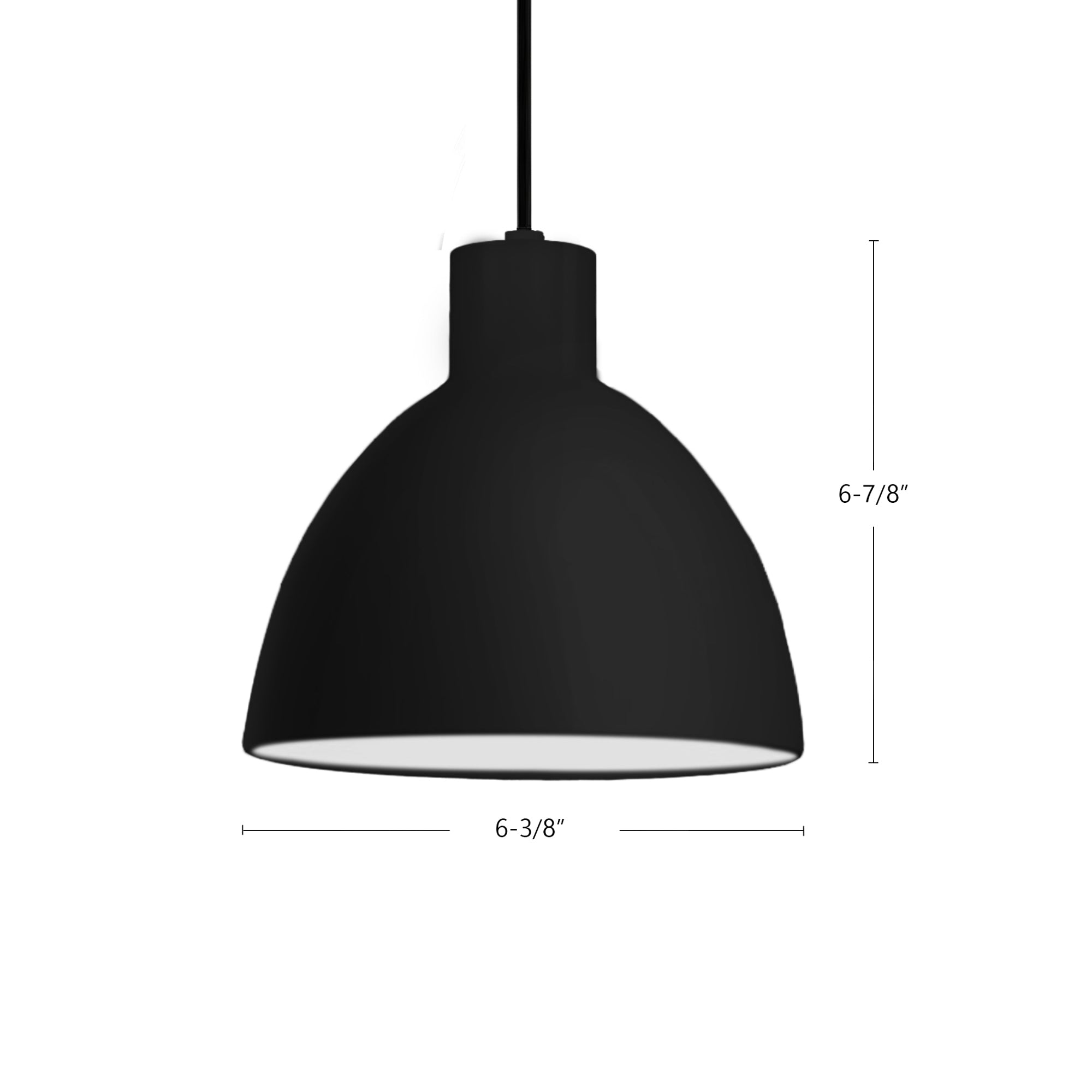 Chroma 6-in Steel Pendant