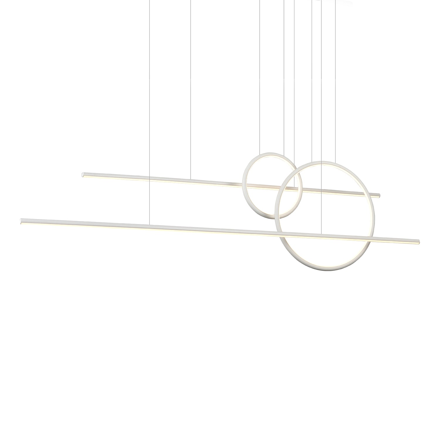 Chute Calypso 56-in Aluminum Multi Pendant