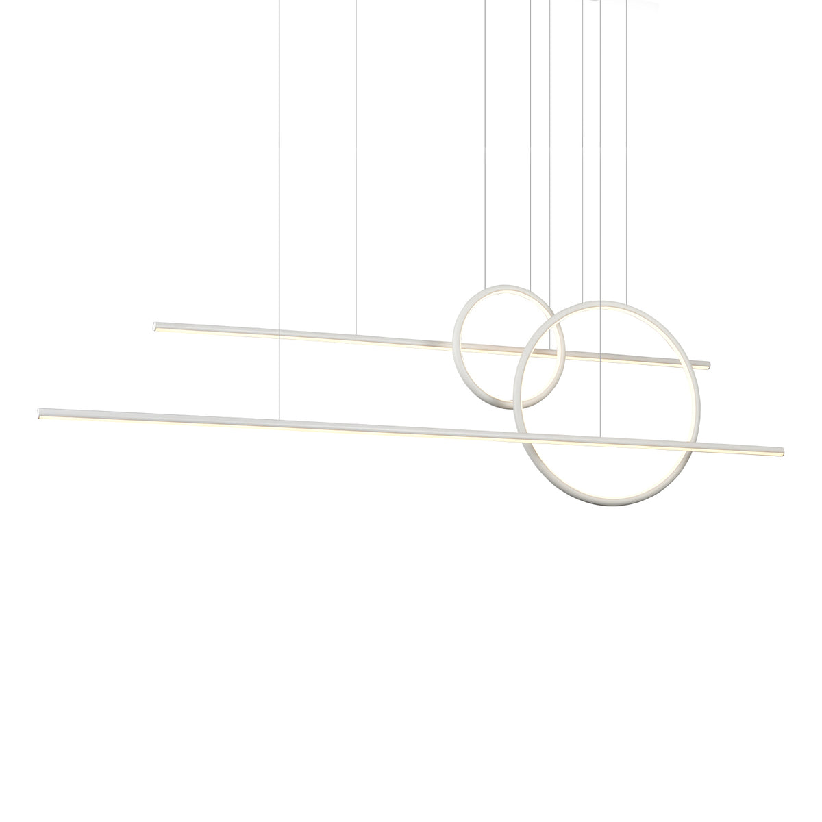 Chute Calypso 56-in Aluminum Multi Pendant