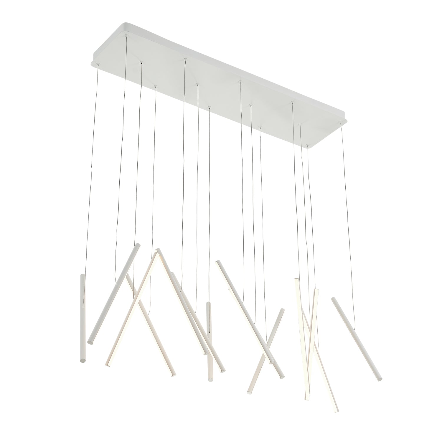 Chute 40-in Multi-Bar Linear LED Pendant