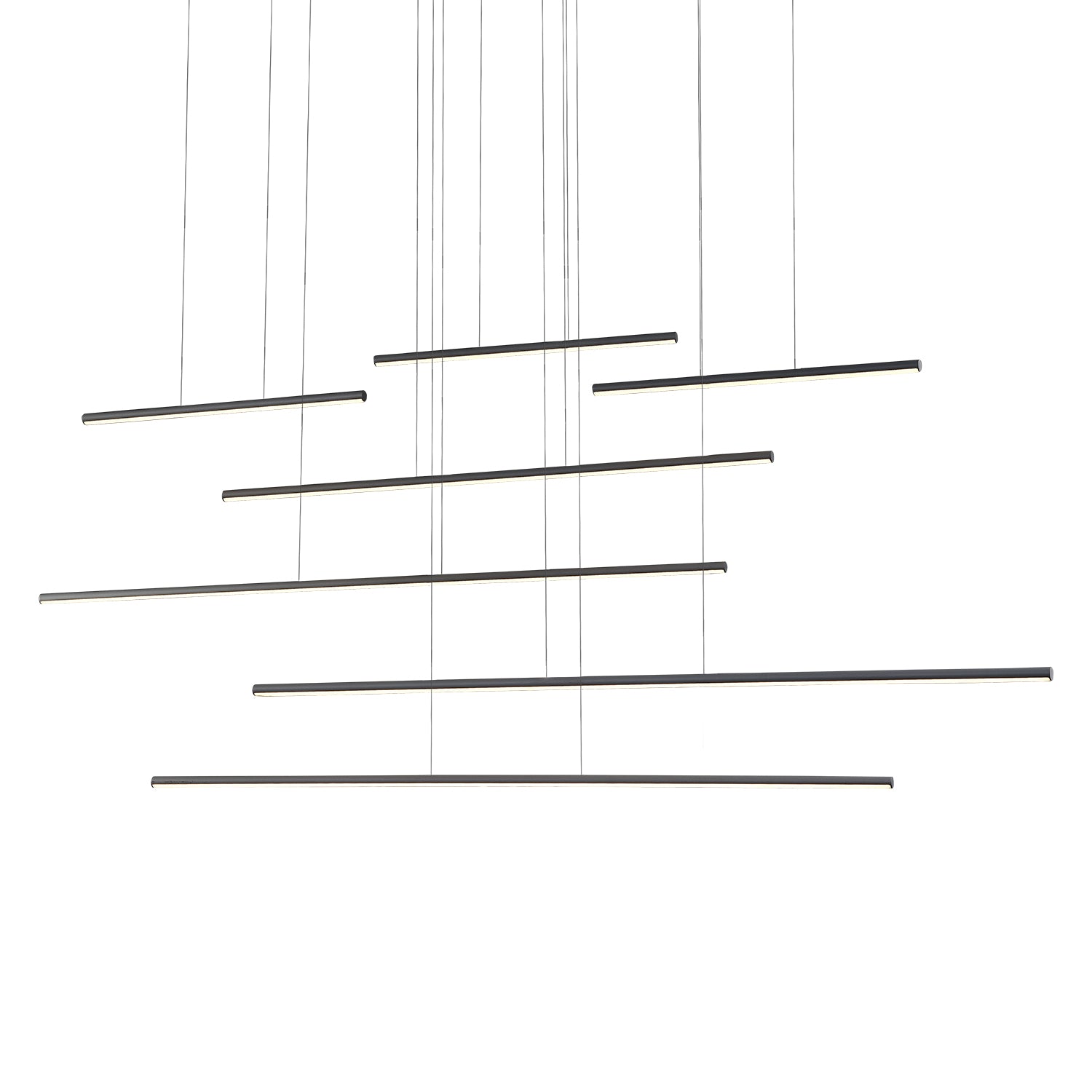 Chute Motion 70-in Aluminum Multi Pendant