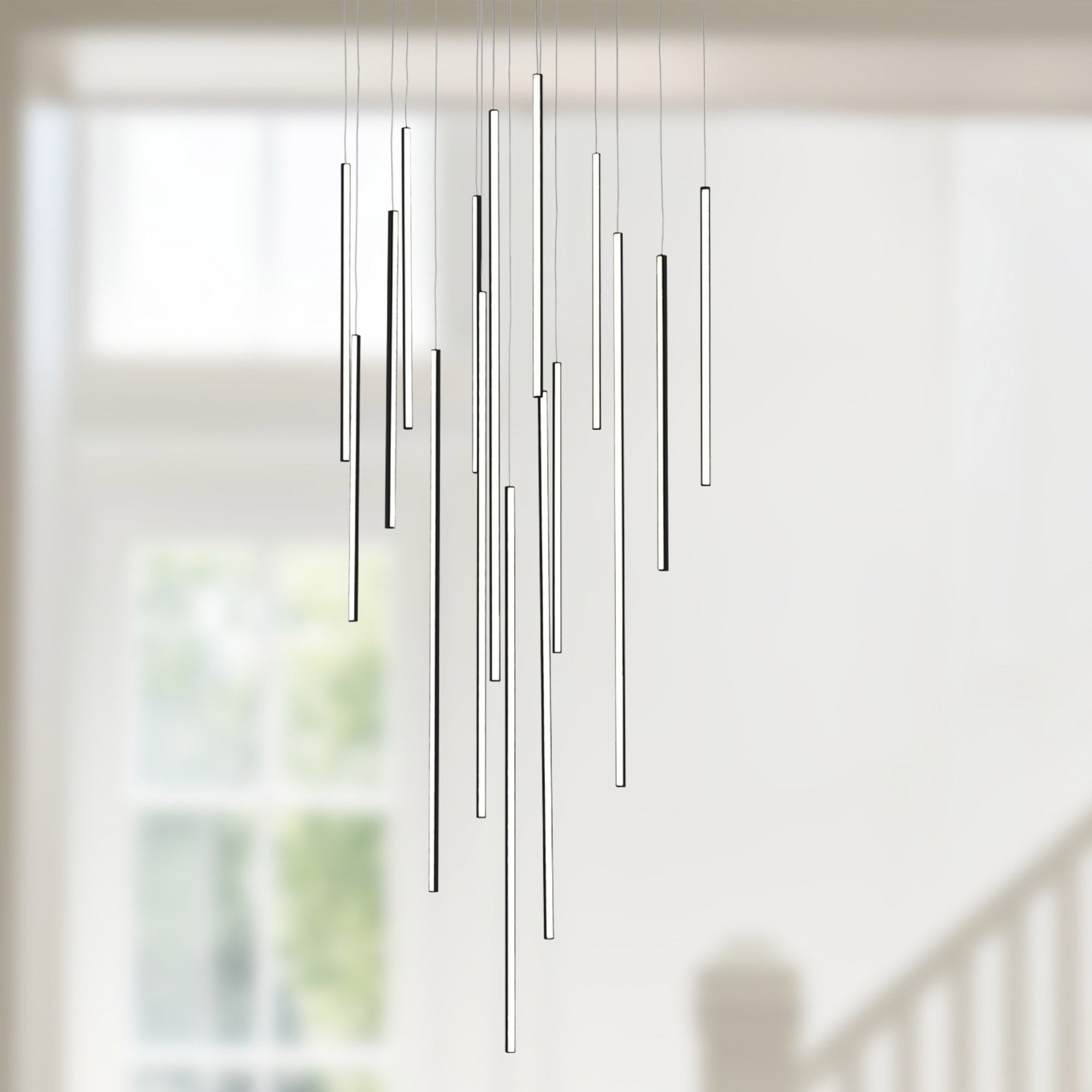 Chute 16 Head Aluminum Multi Pendant