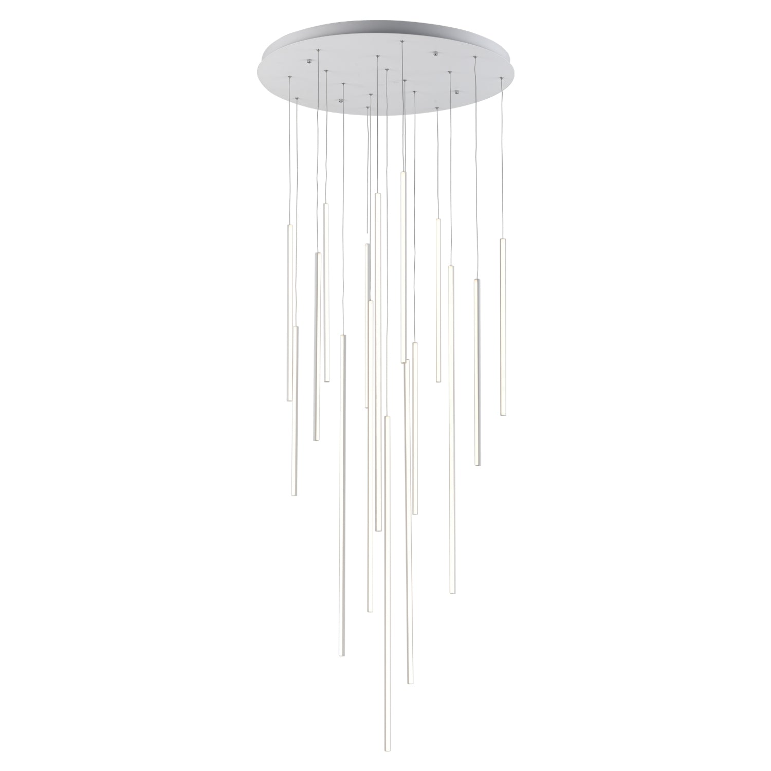 Chute 16 Head Aluminum Multi Pendant