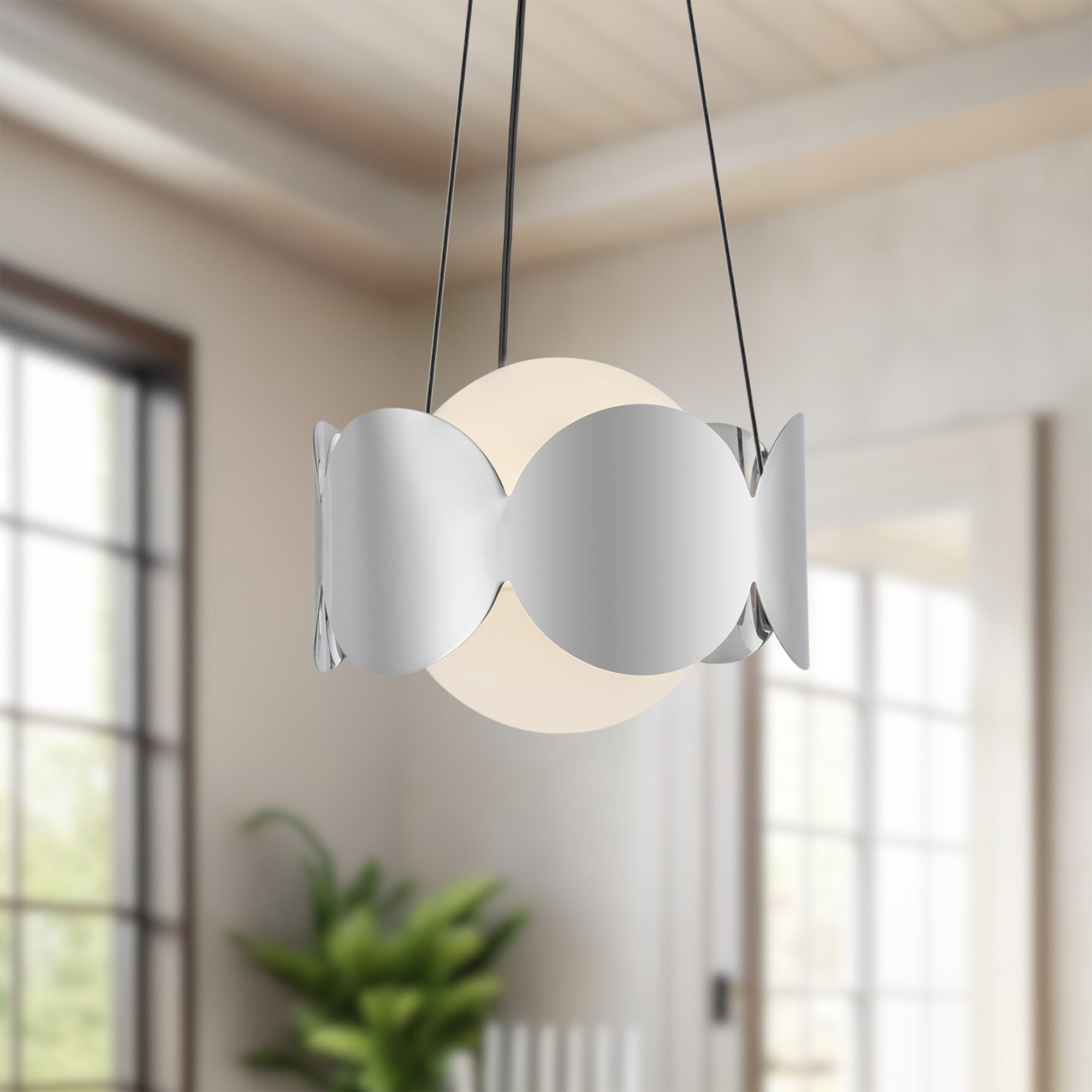 Ciel 10-in Steel Chandelier