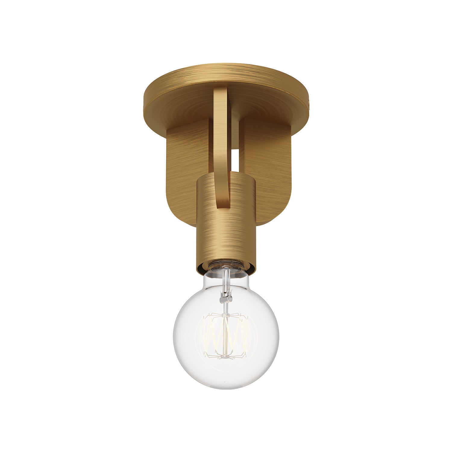 Claire 5-in Steel Semi-Flush Mount