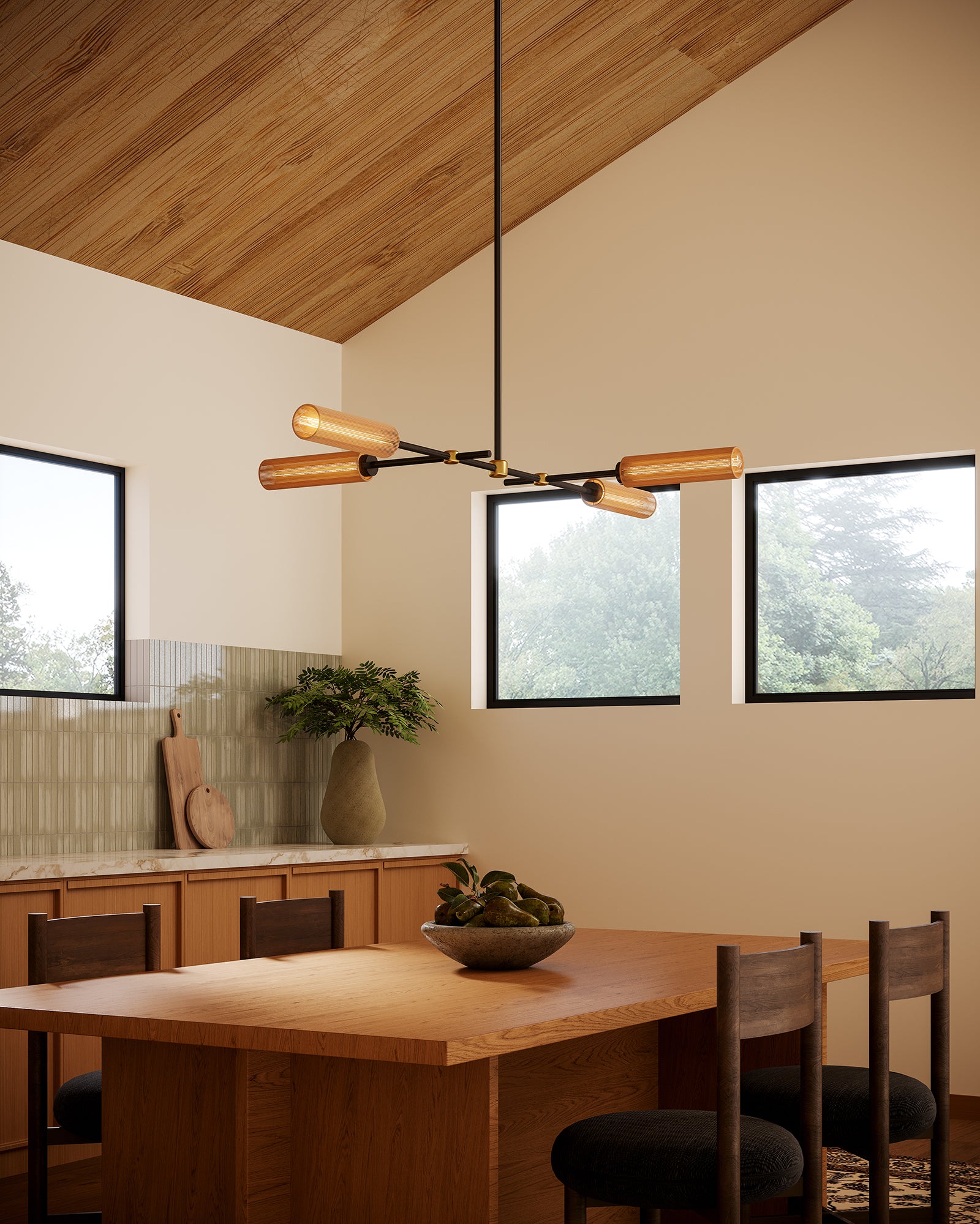 Colby 52-in Steel Linear Pendant