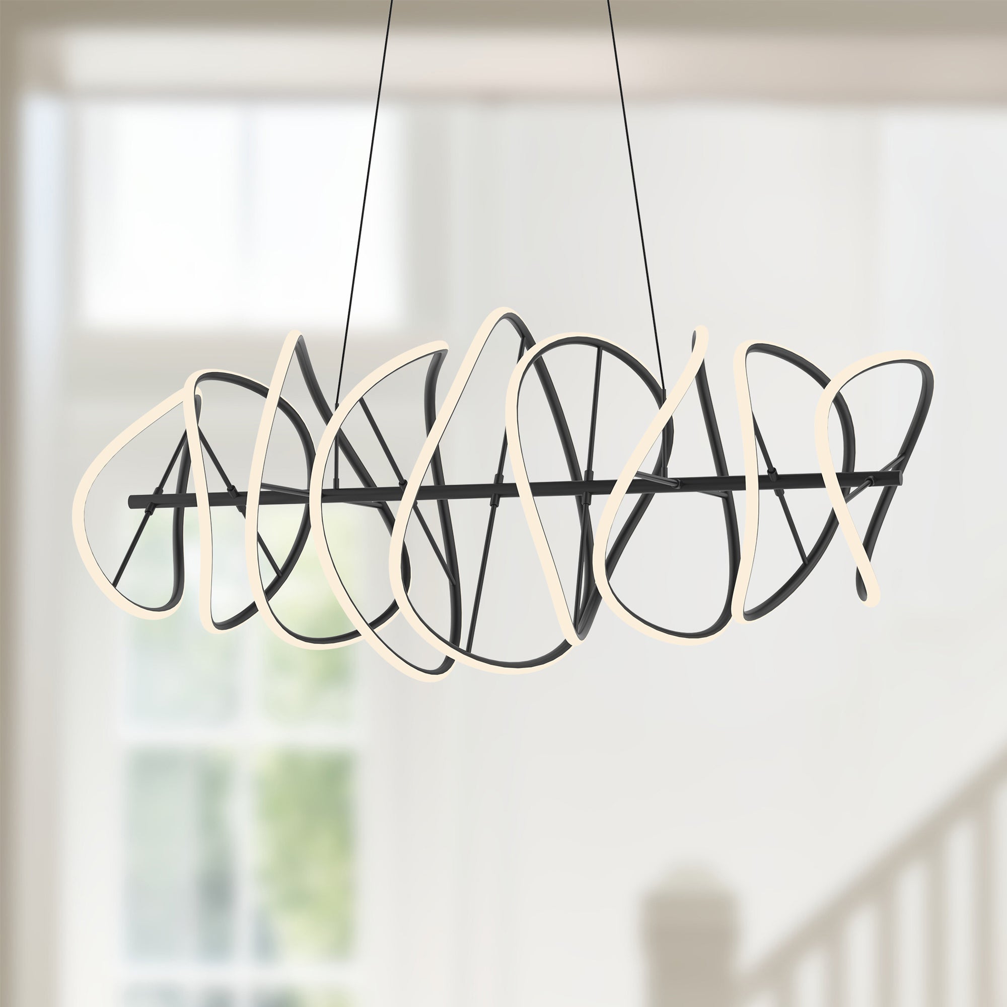 Collide 44-in Aluminum Chandelier